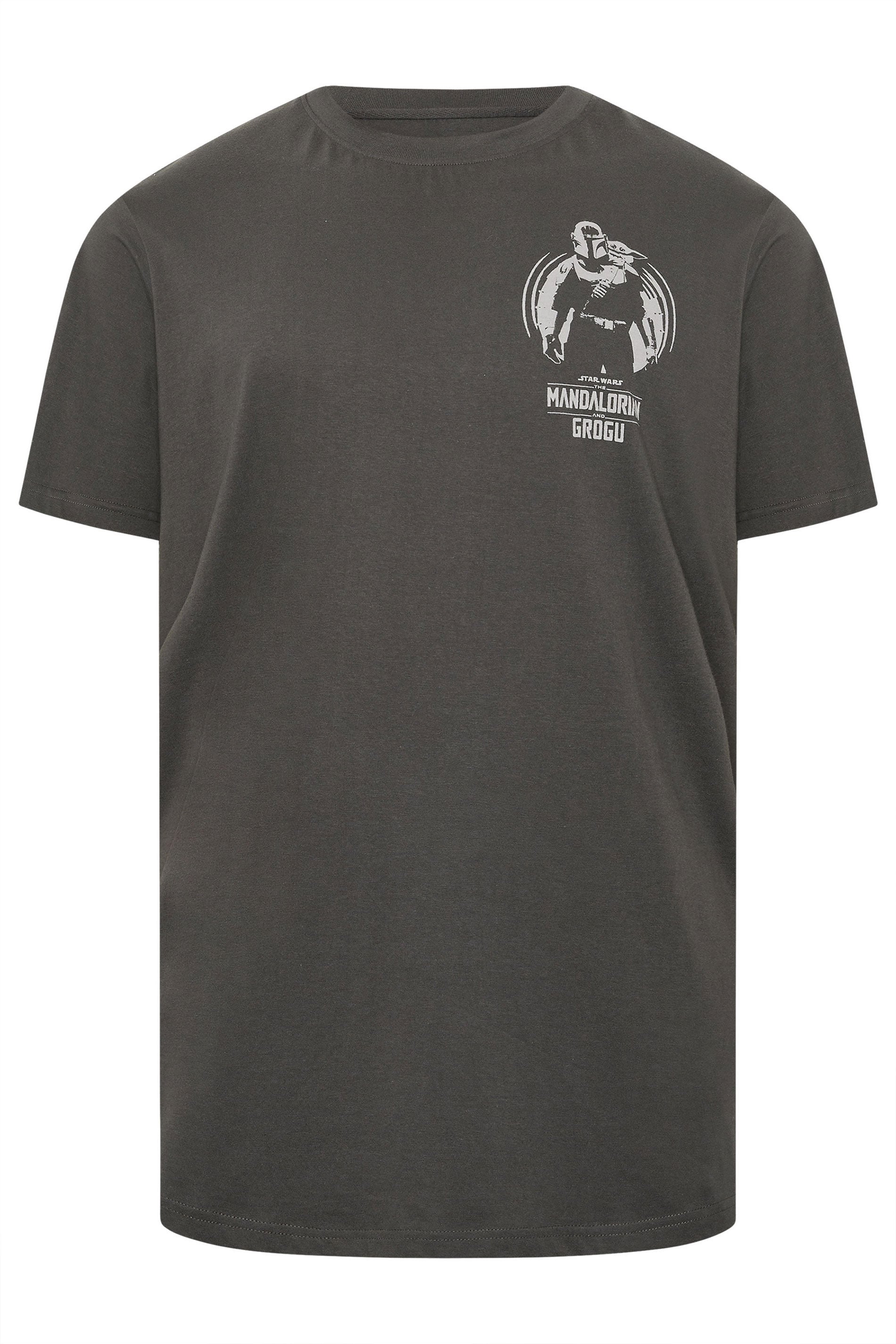 BadRhino Big & Tall Grey Mandalorian & Grogu Graphic T-Shirt | BadRhino 6