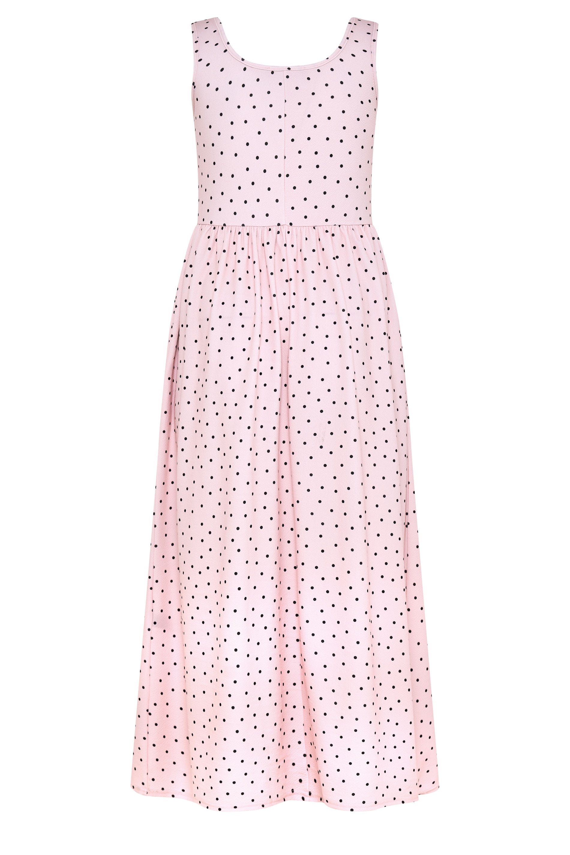 LIMITED COLLECTION Plus Size Pink Polka Dot Maxi Dress | Yours Clothing 2