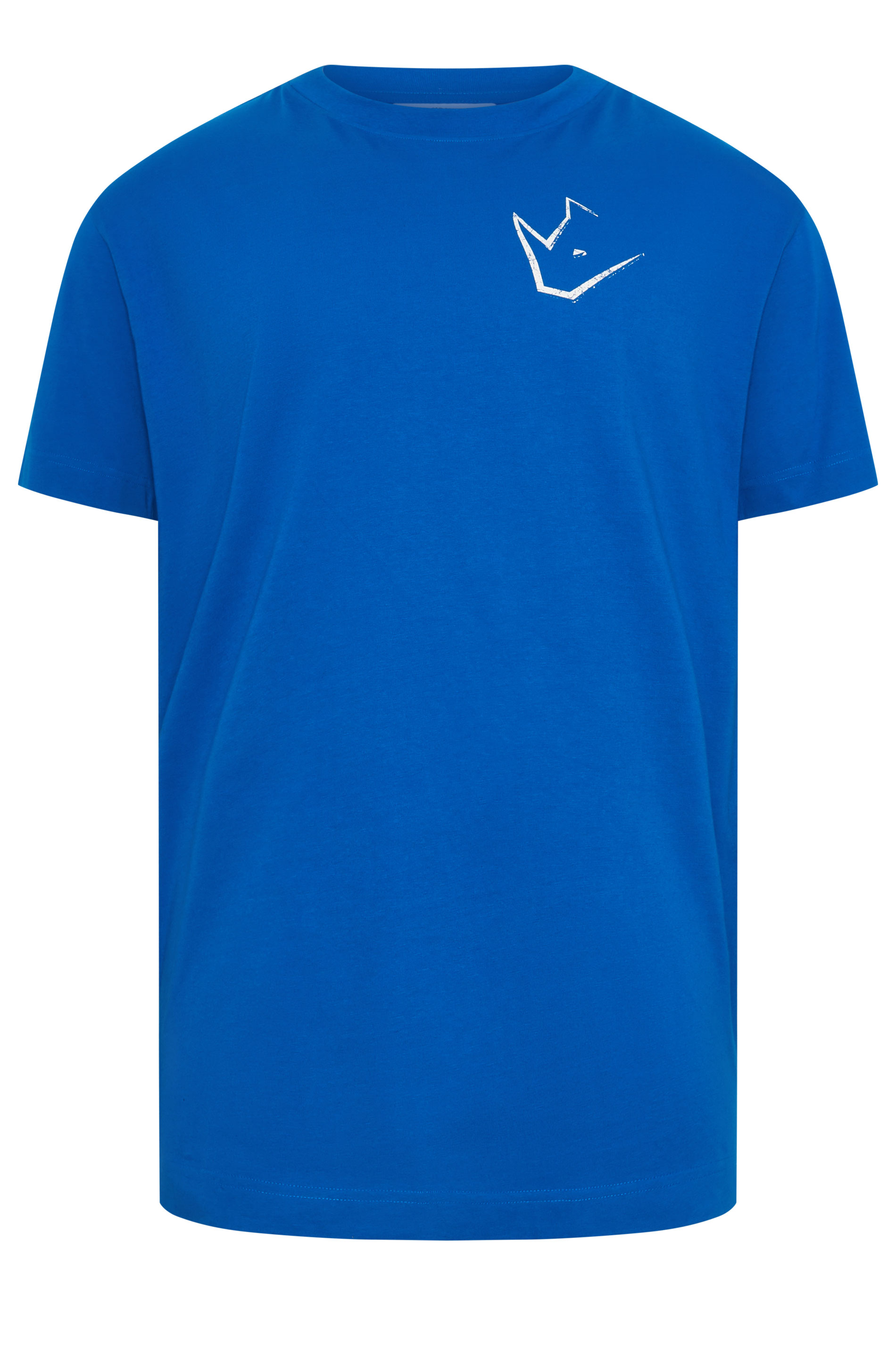 IronRhino Big & Tall Cobalt Blue Old English Logo T-Shirt | BadRhino 6