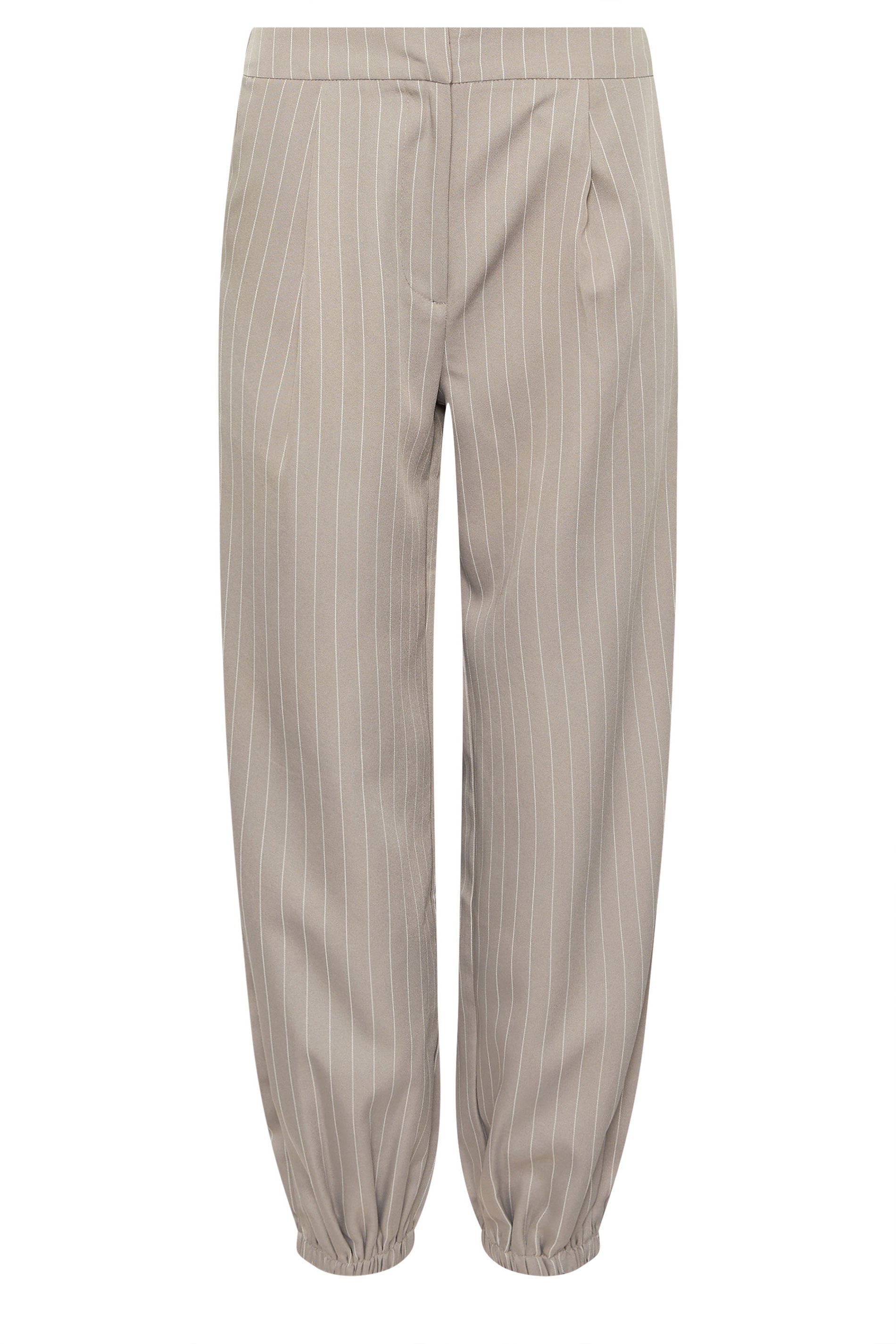 PixieGirl Petite Women's Grey Pinstripe Balloon Trousers | PixieGirl 5