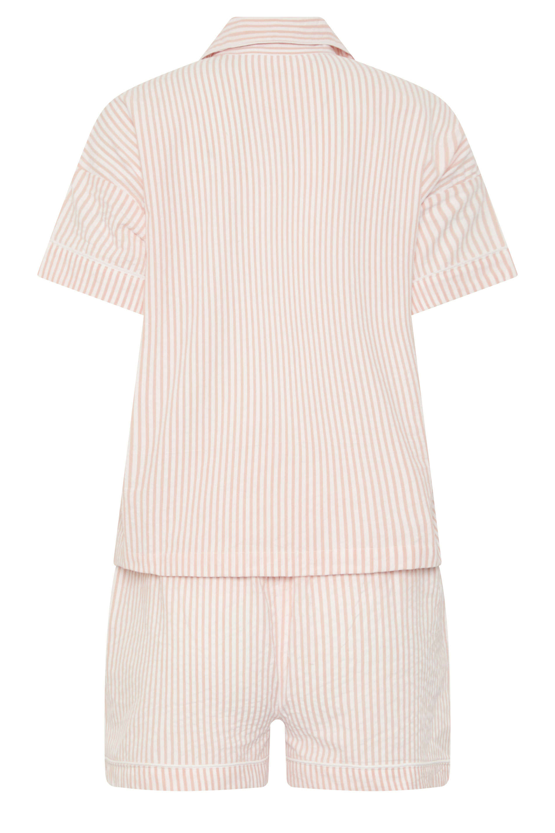 PixieGirl Petite Women's Pink Stripe Pyjama Set | PixieGirl 6