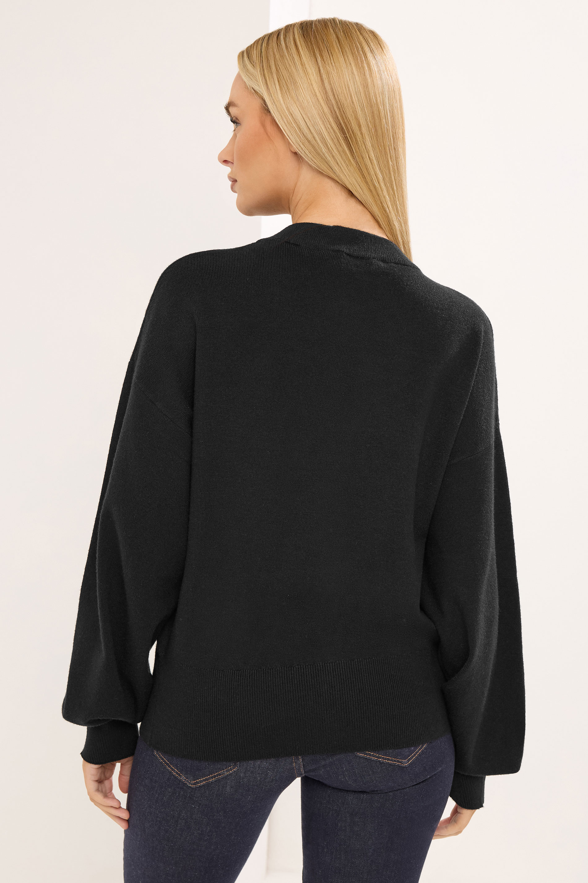 STAR Black Knitted Gold Button Cardigan | StarByJM 2