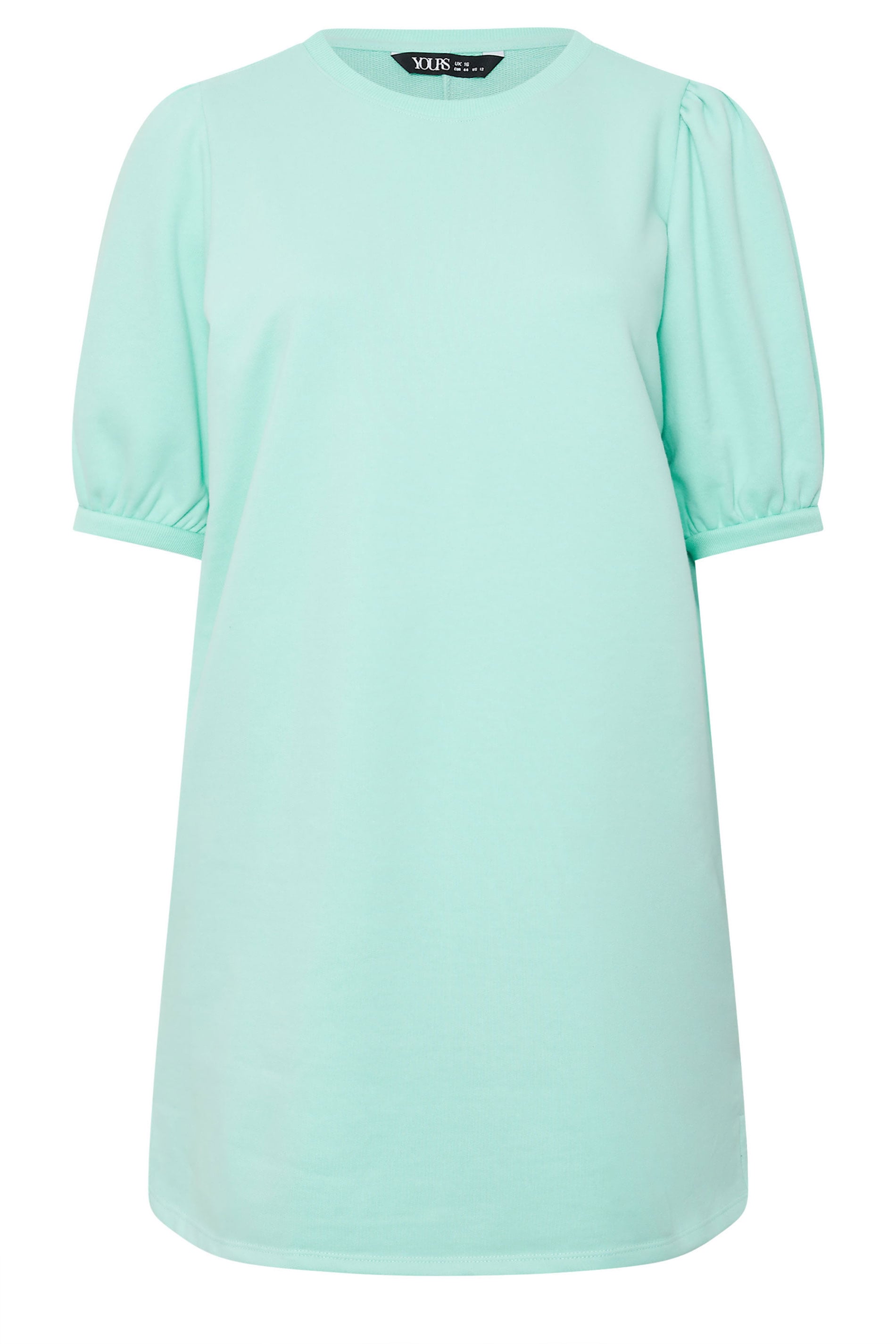 YOURS Plus Size Green Balloon Sleeve Dress | Yours Clothing 5