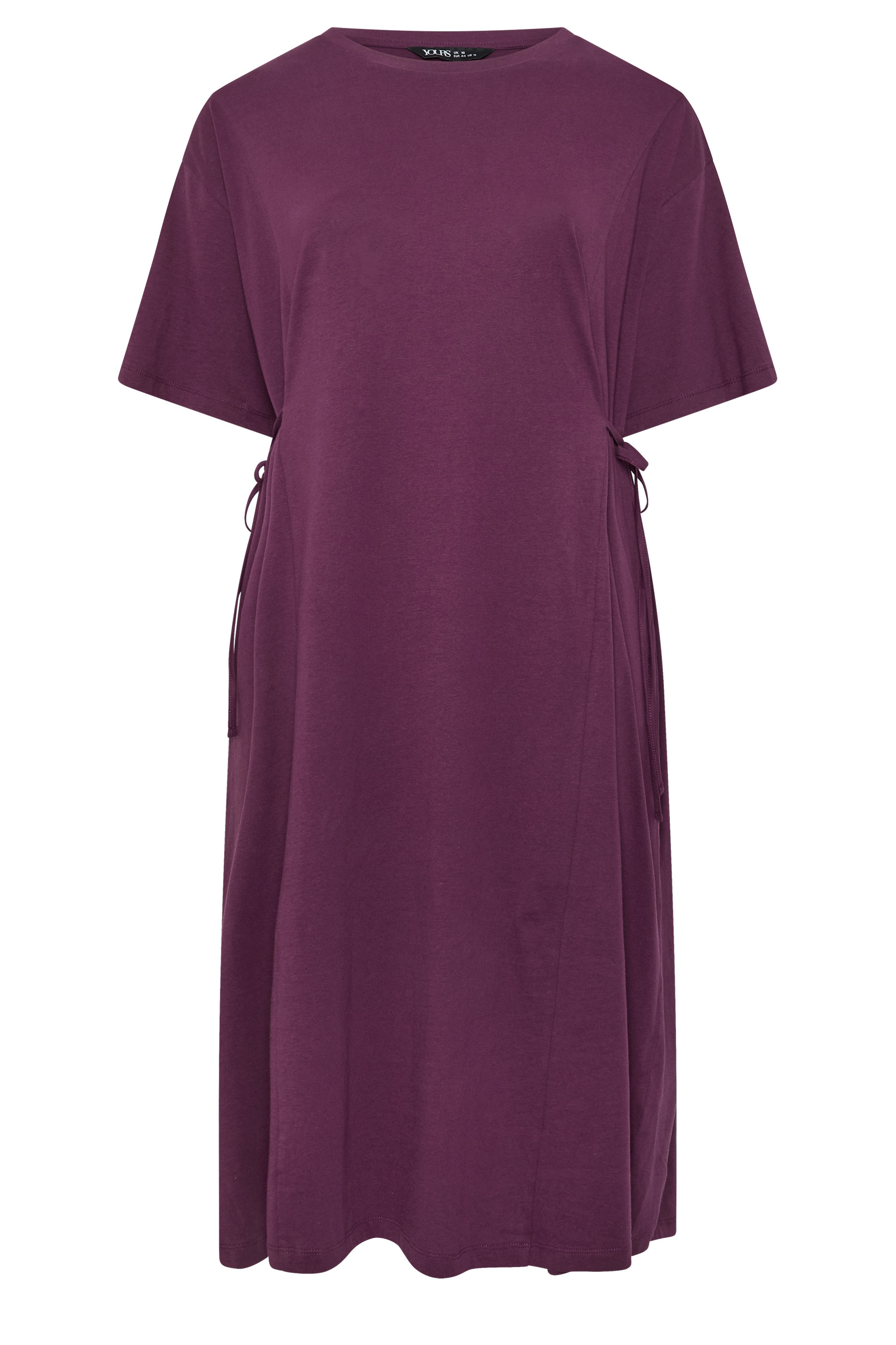 YOURS Plus Size Purple Front Tie Midi Dress | Yours Clothing 5