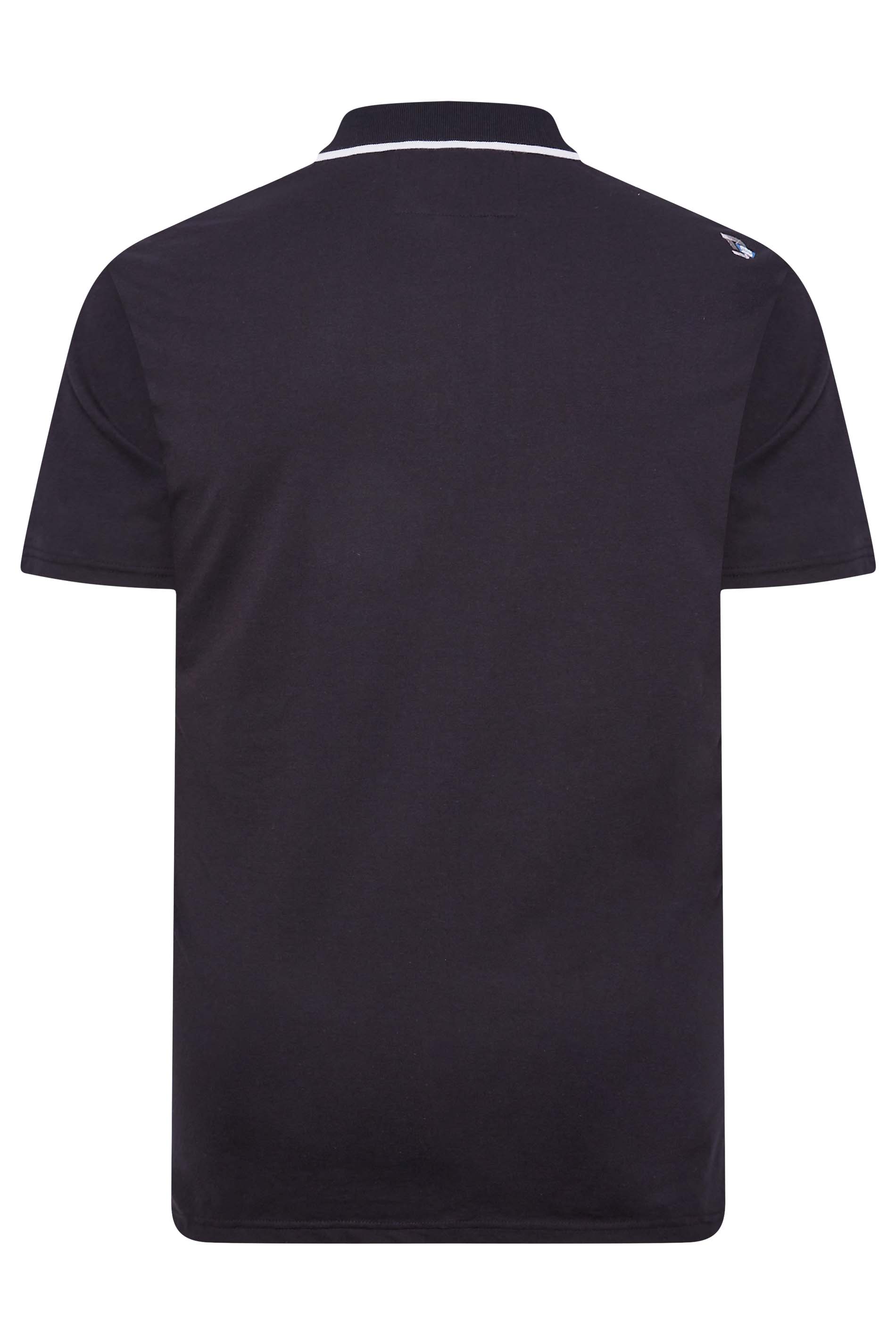 D555 Big & Tall Navy Blue Jersey Polo Shirt | BadRhino 3