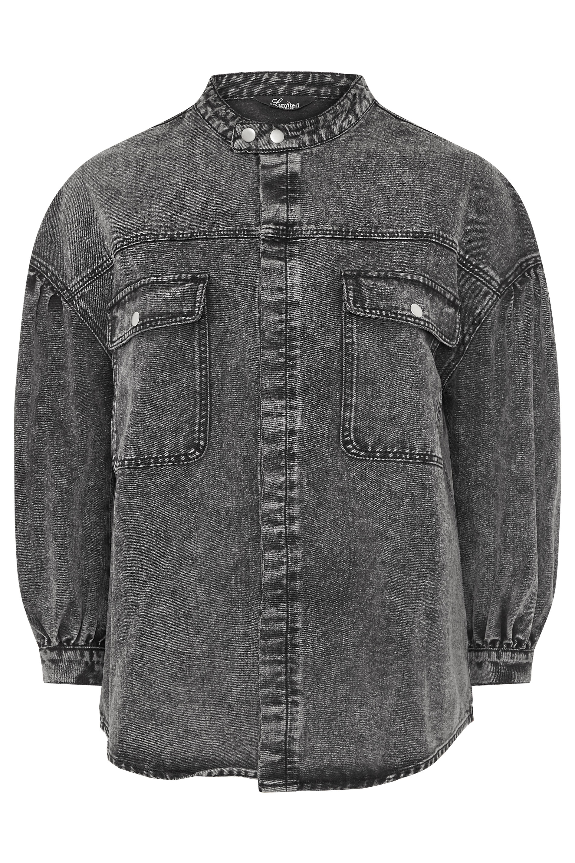 Balloon Sleeve Denim Jacket 
