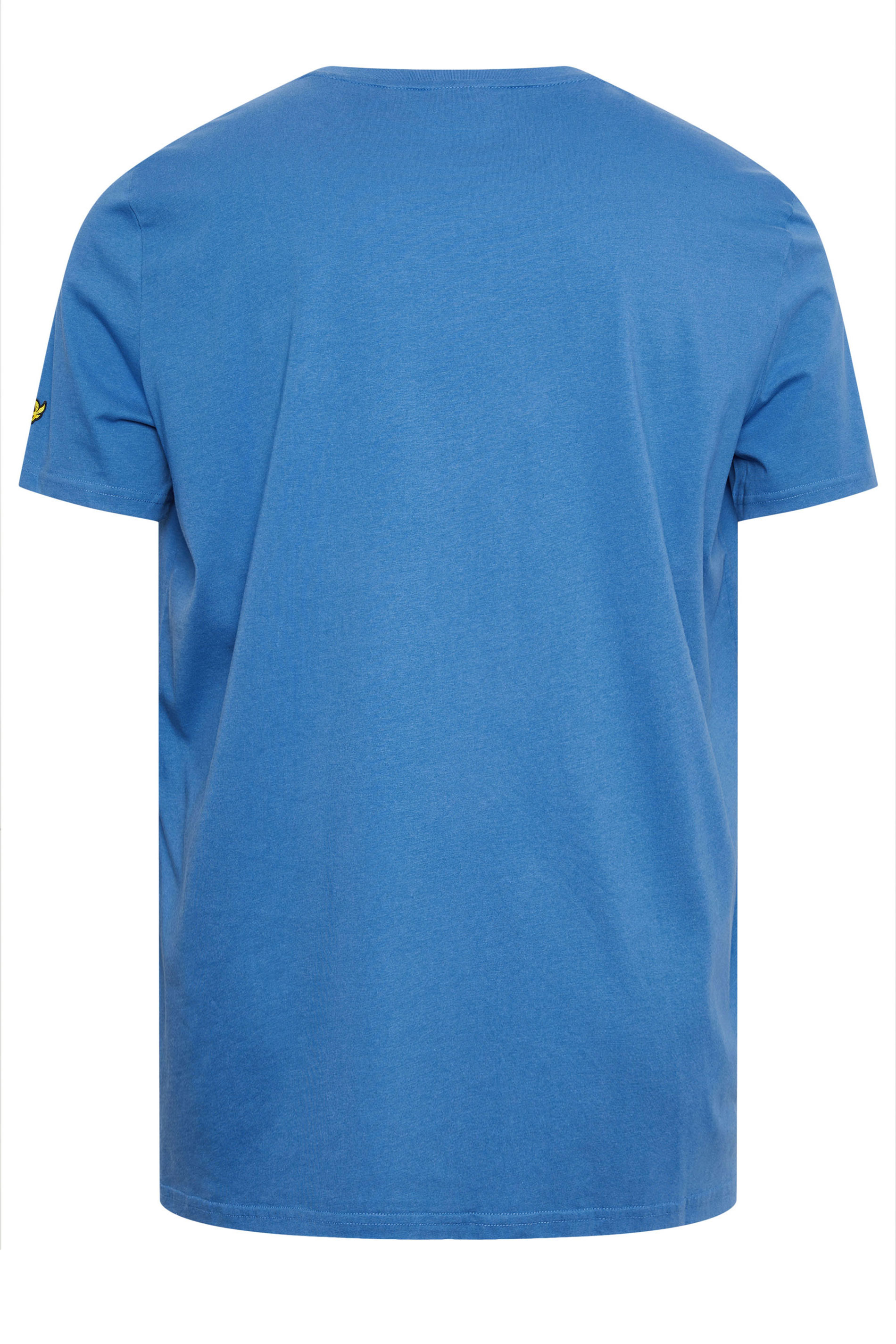 LYLE & SCOTT Big & Tall Blue Embroidered Logo T-Shirt | BadRhino 3