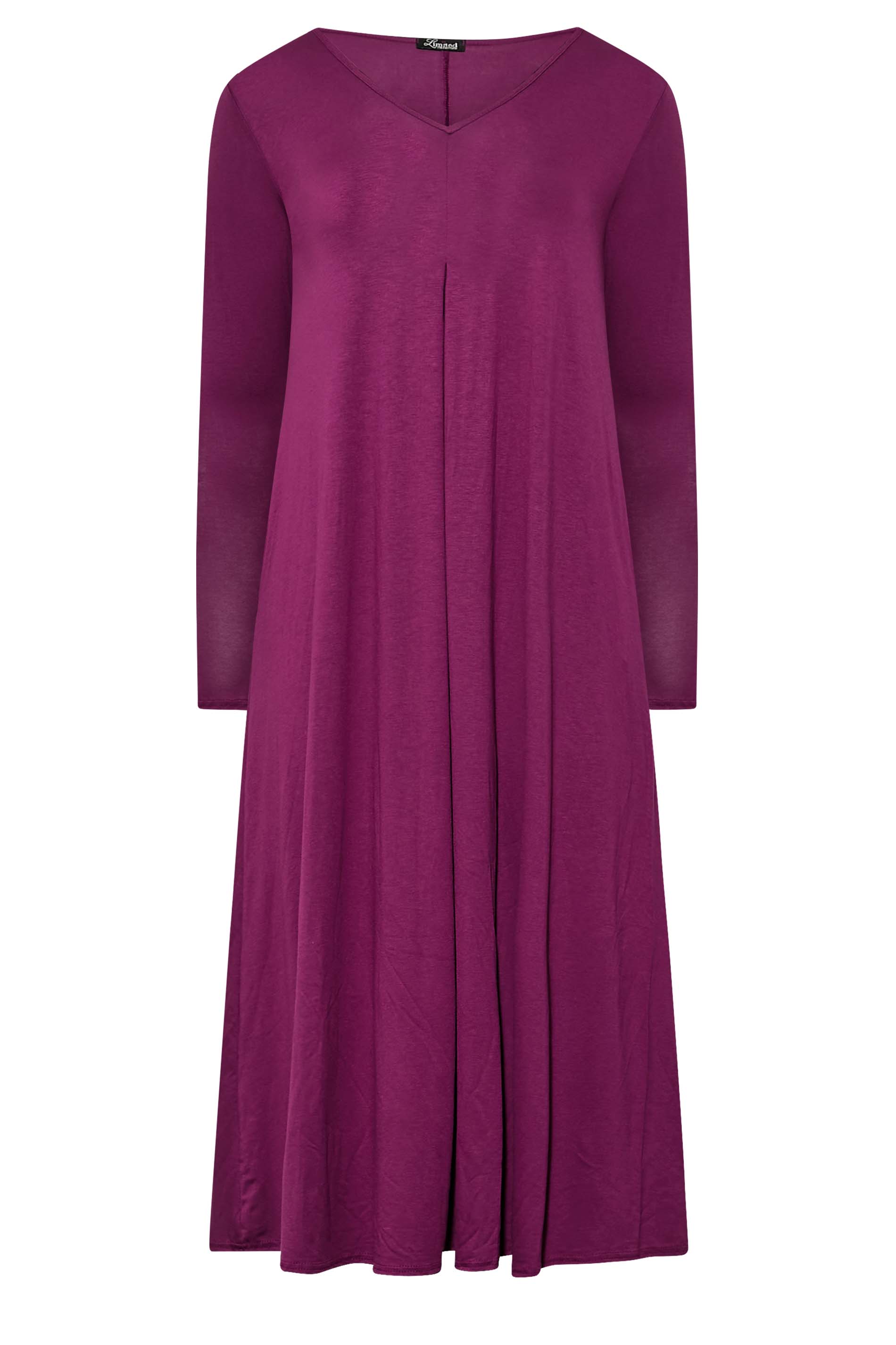 Limited Collection Plus Size Purple Pleat Front Dress Yours Clothing 