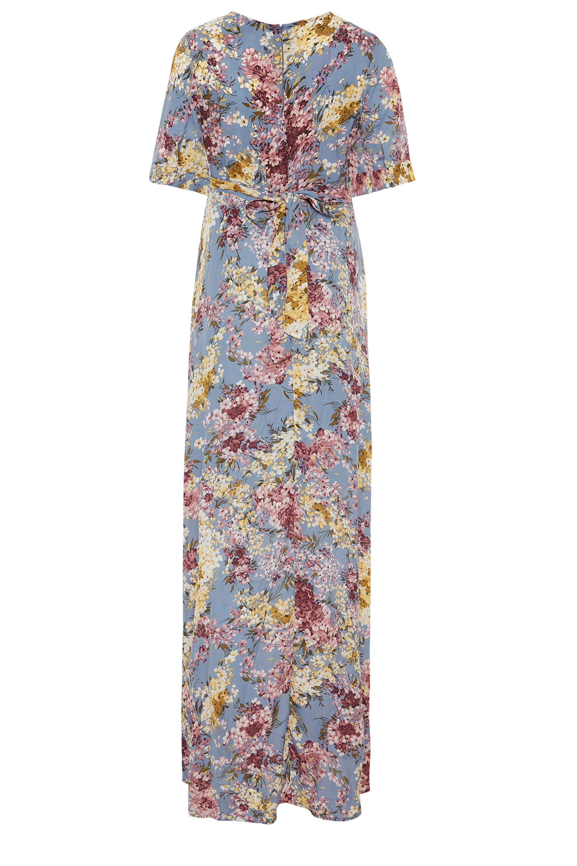 LTS Blue Floral Wrap Front Maxi Dress | Long Tall Sally