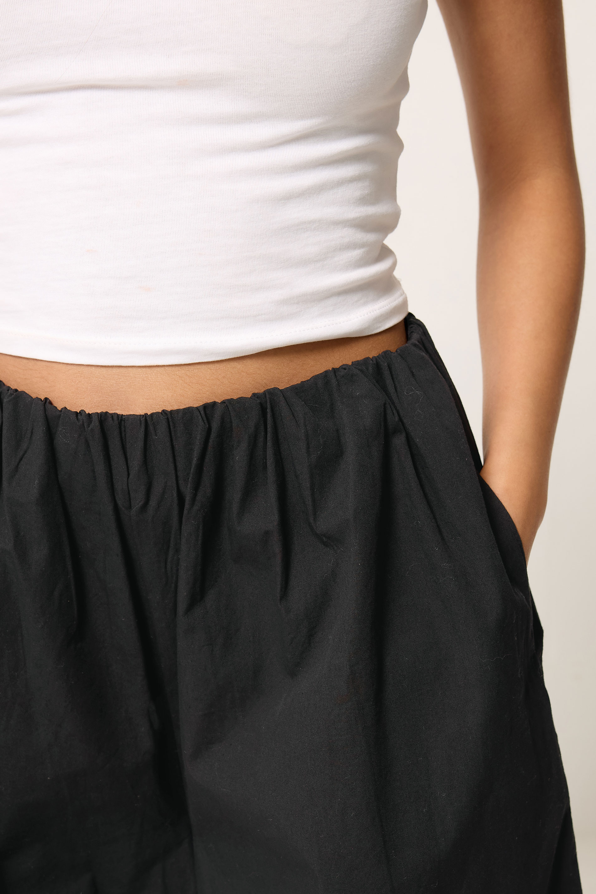 PixieGirl Petite Women's Black Cotton Poplin Culottes | PixieGirl 4