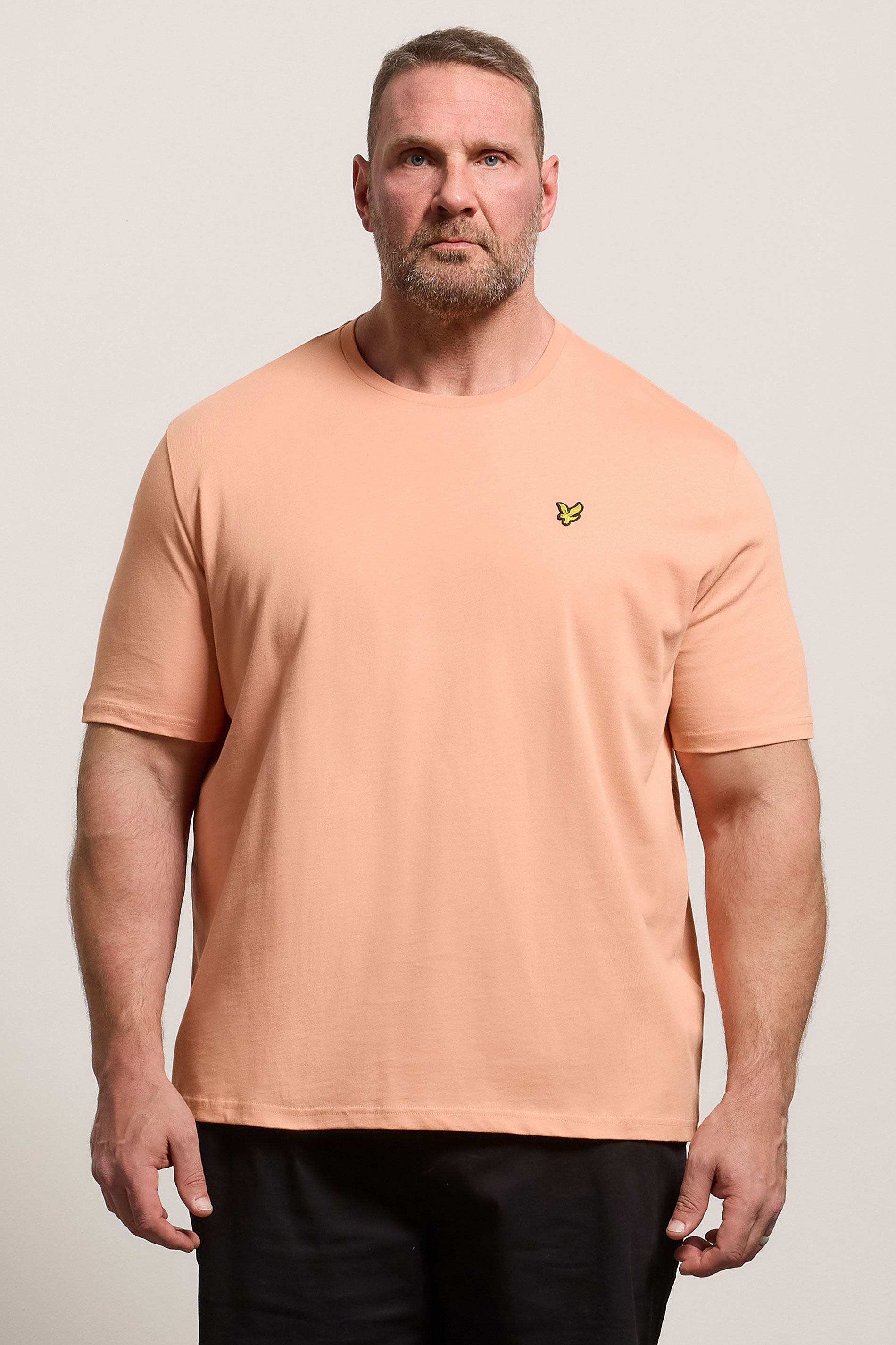 LYLE & SCOTT Big & Tall Terracotta Orange Core T-Shirt | BadRhino 3