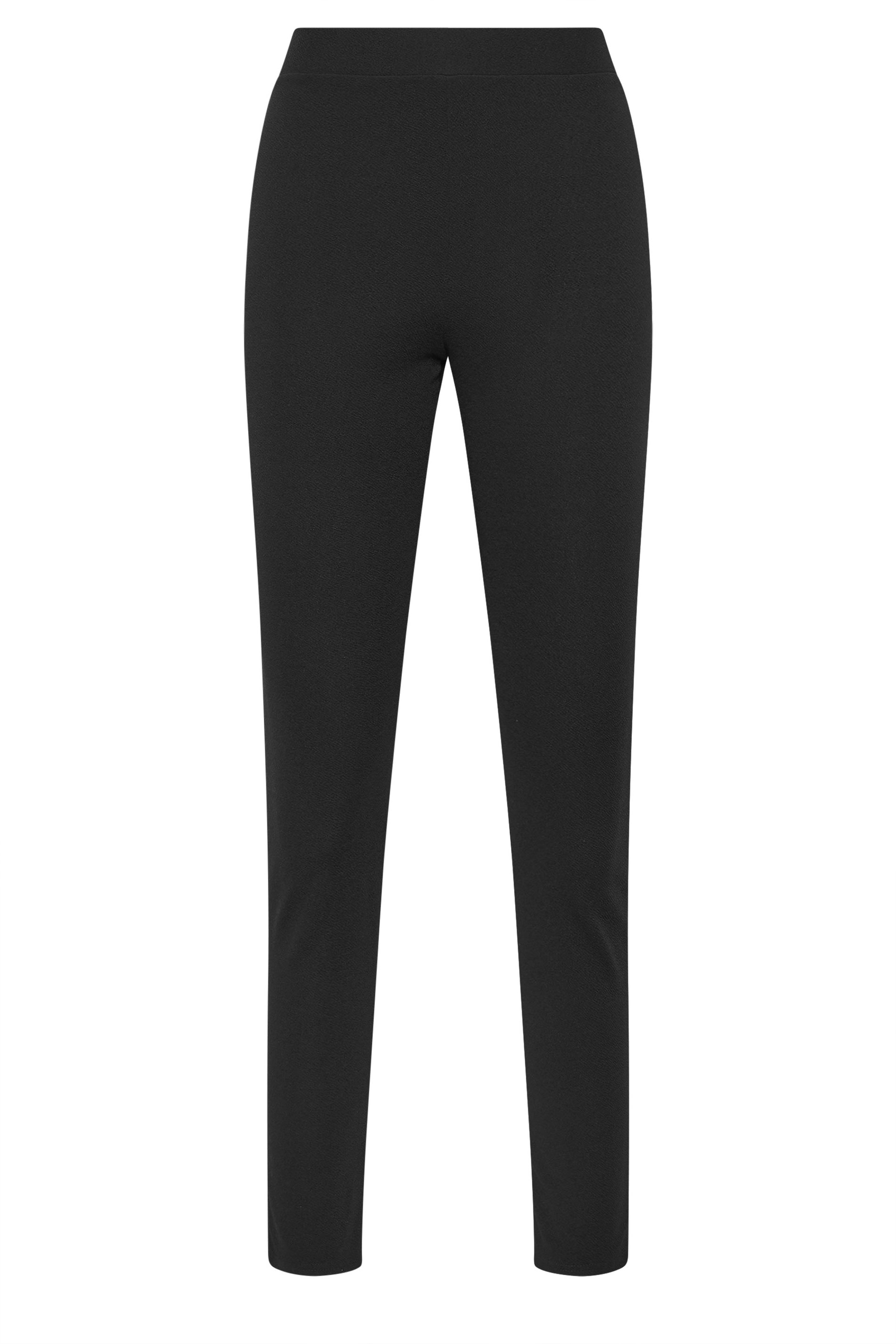 LTS Tall Women's Black Textured Slim Leg Trousers | Long Tall Sally 5