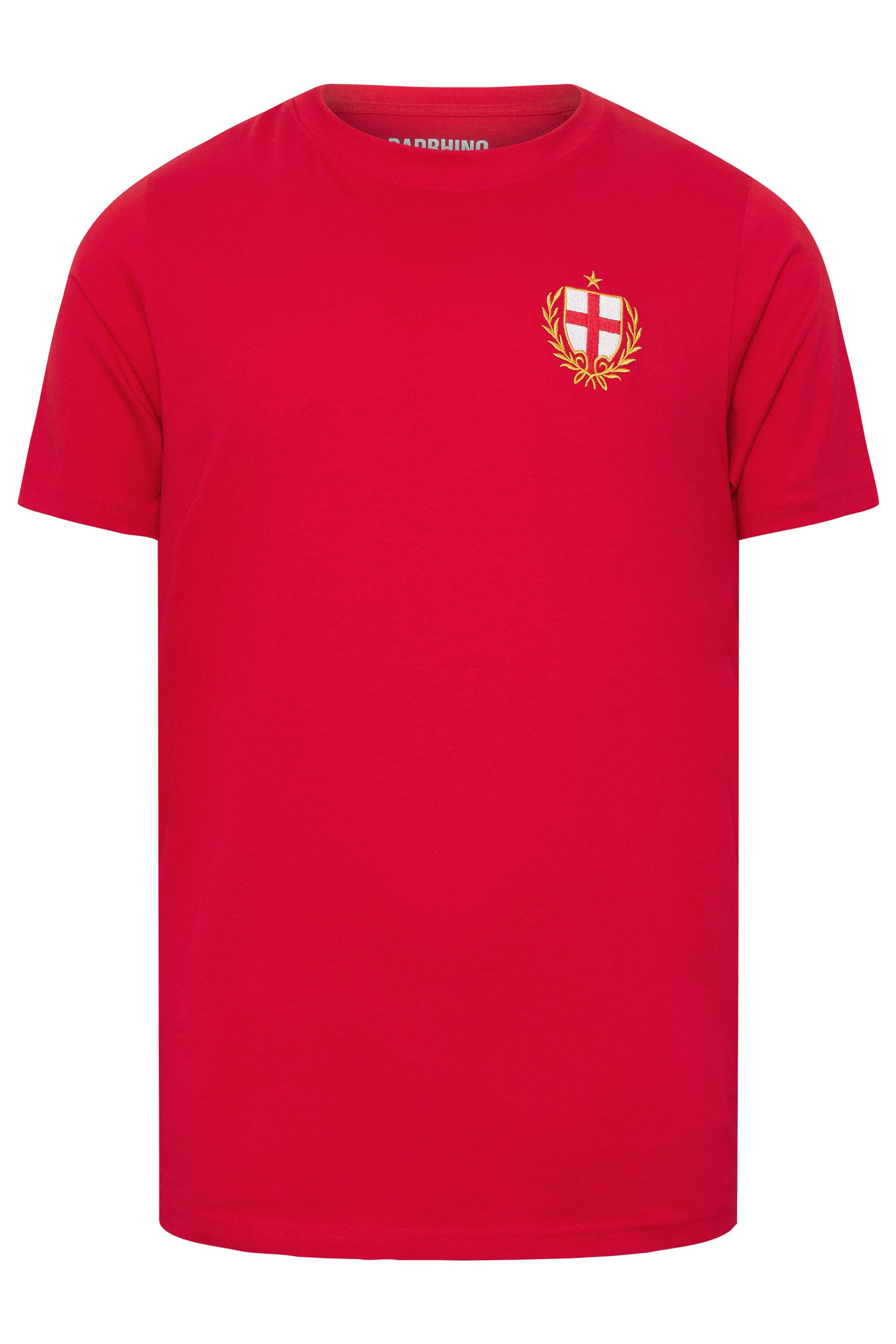 BadRhino Big & Tall Red Extra Long England Crest T-Shirt | BadRhino 5