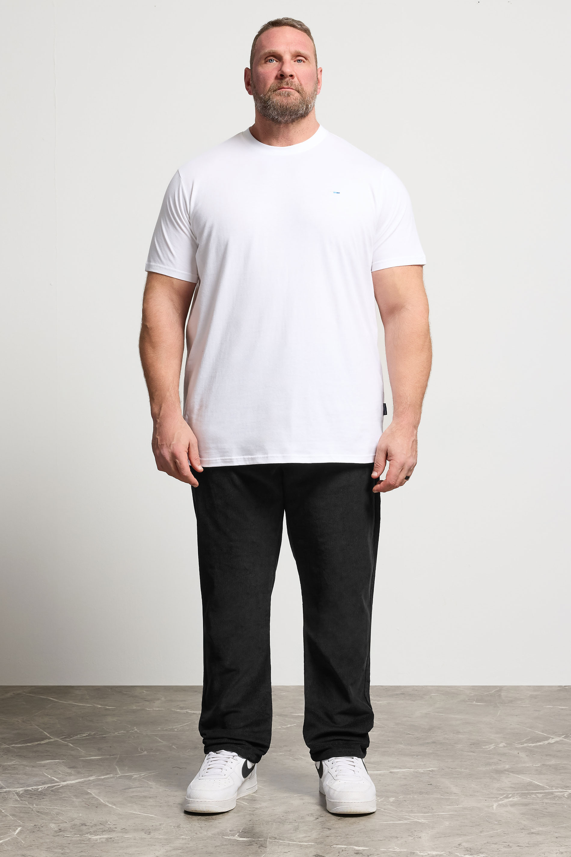 BadRhino Big & Tall Black Corduroy Trousers | BadRhino 2