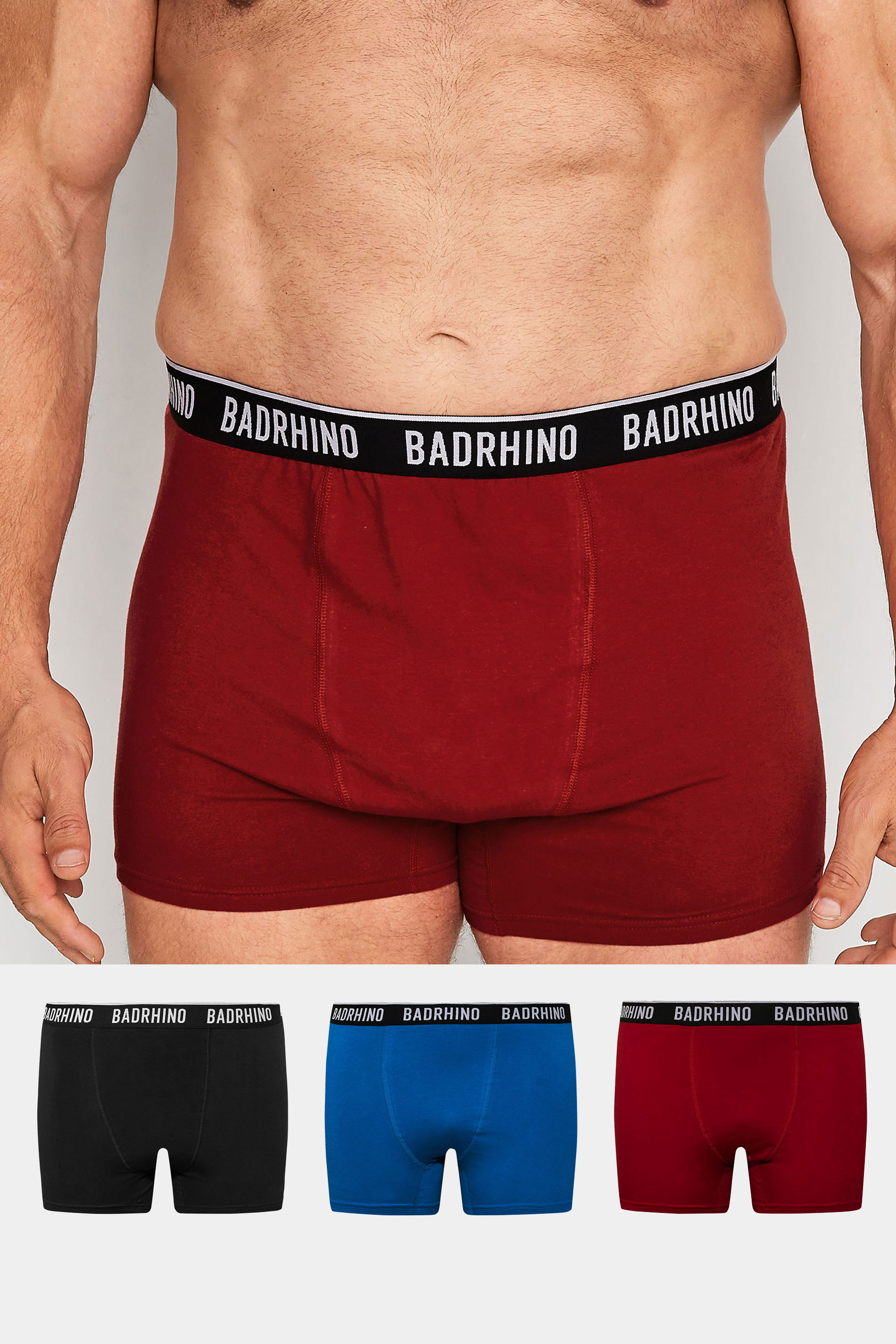 BadRhino Big & Tall 3 PACK Black Boxers | BadRhino 1