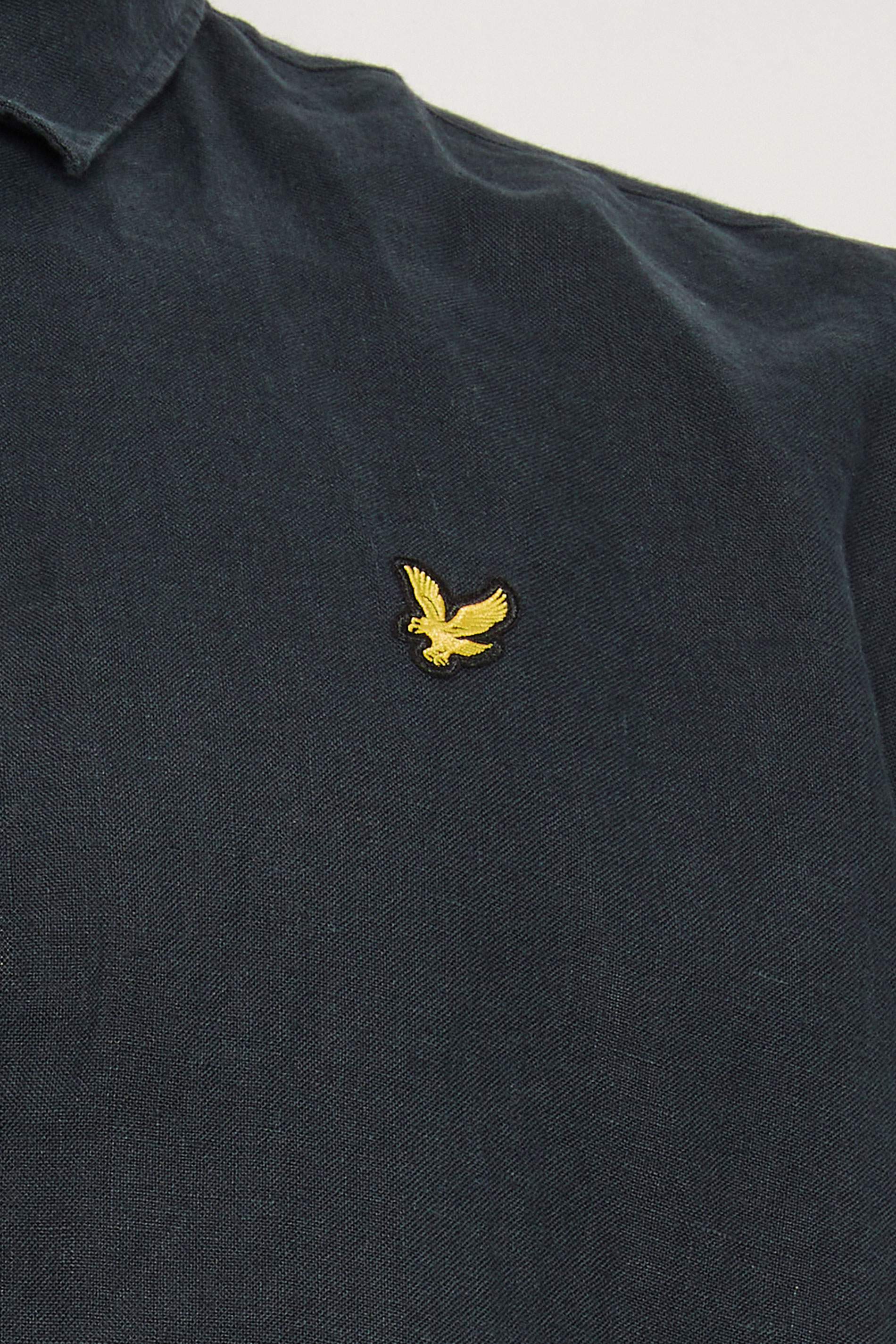 Lyle & Scott Big & Tall Navy Blue Linen Shirt | BadRhino 5