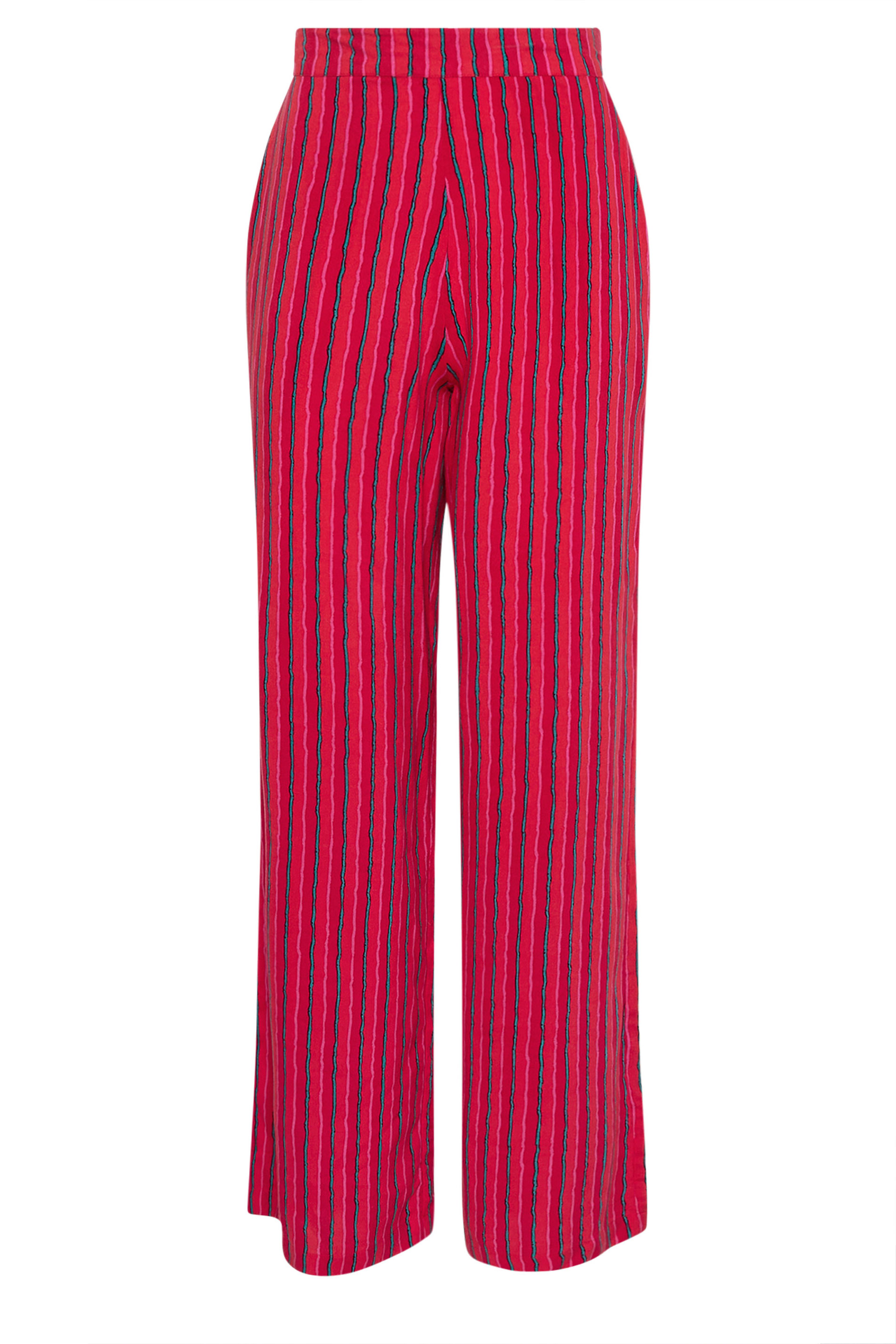 LTS Tall Women's Red Stripe Wide Leg Trousers | Long Tall Sally 6