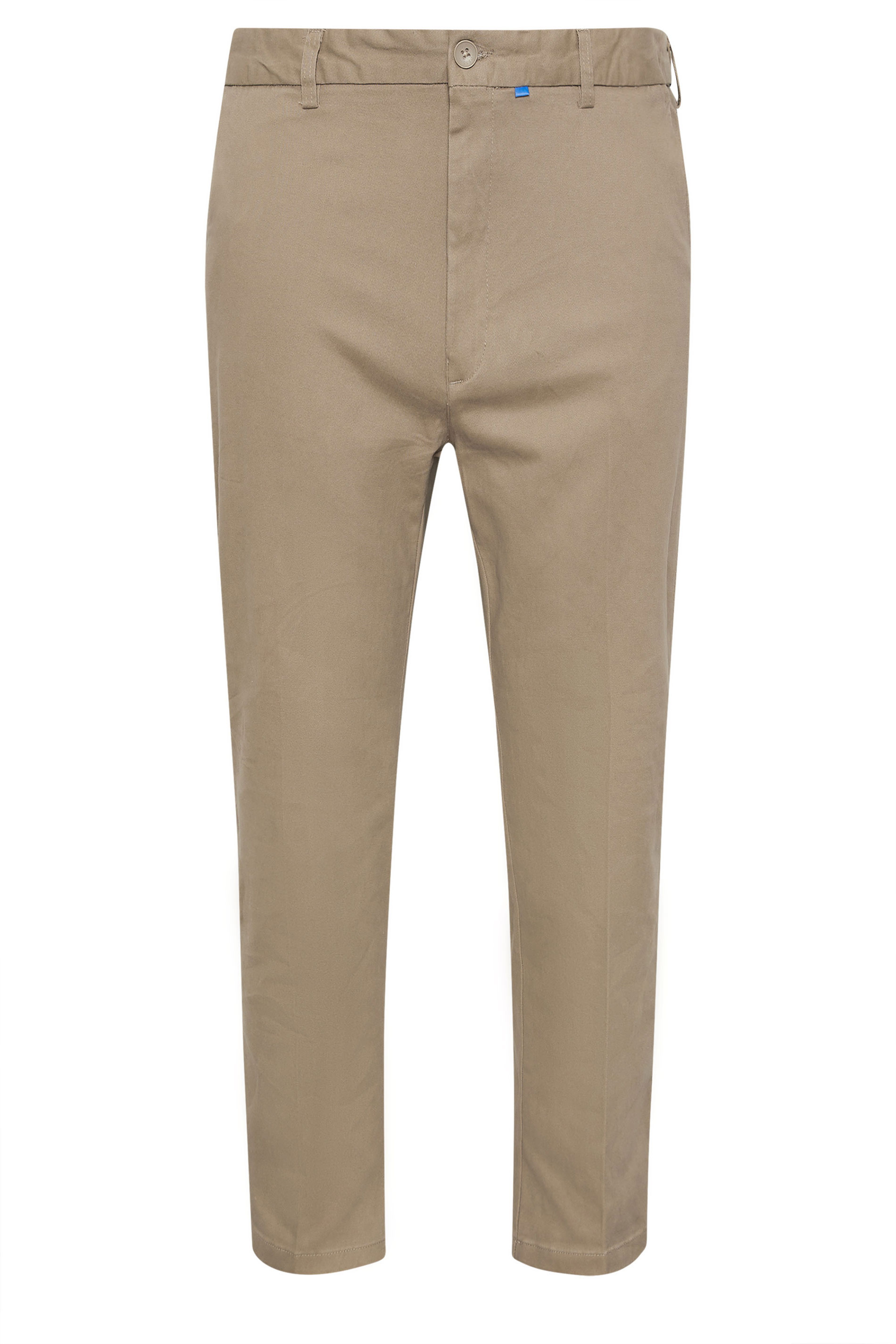 D555 Big & Tall Stone Brown Stretch Chinos | BadRhino 2