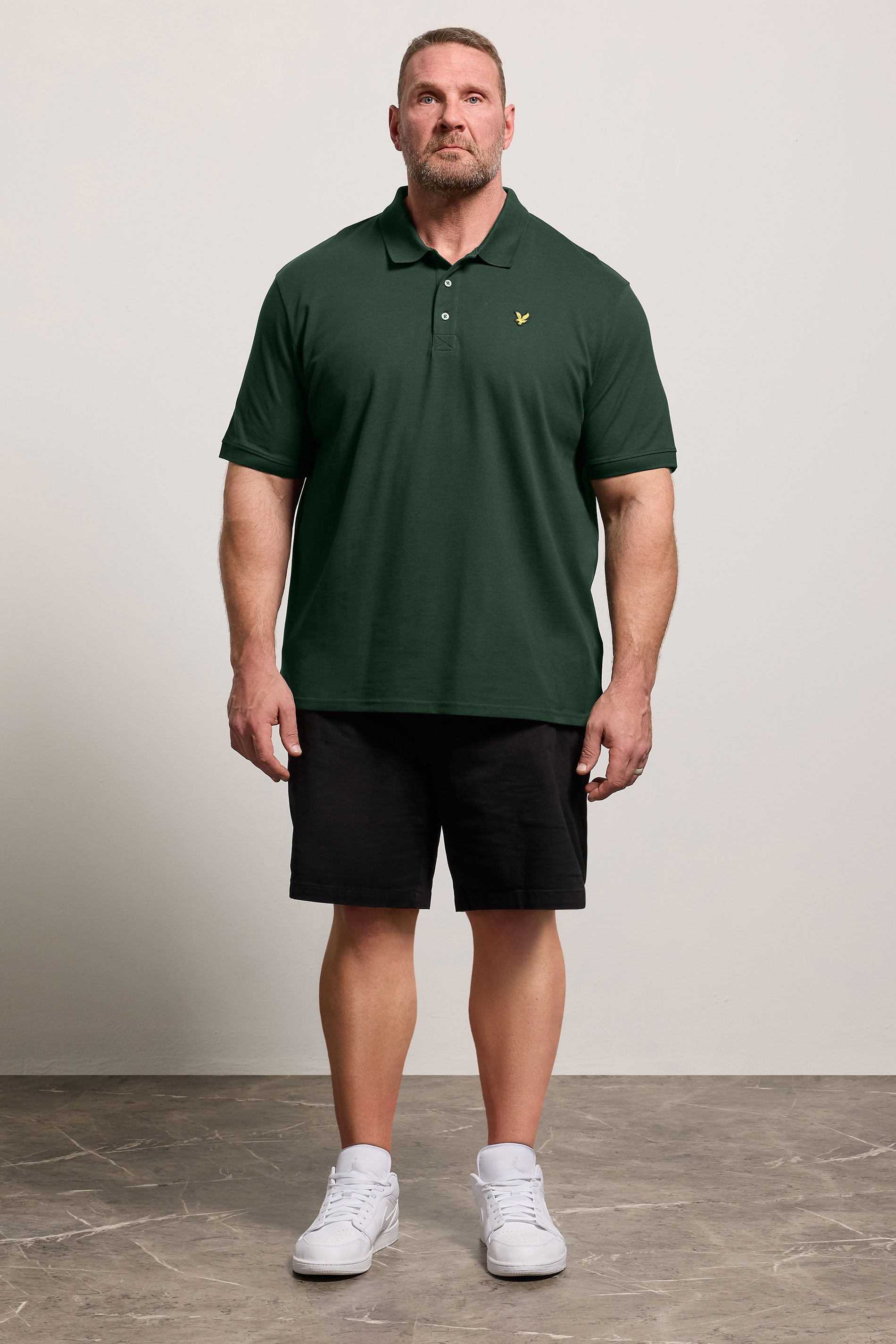 LYLE & SCOTT Big & Tall Dark Green Core Polo Shirt | BadRhino 1