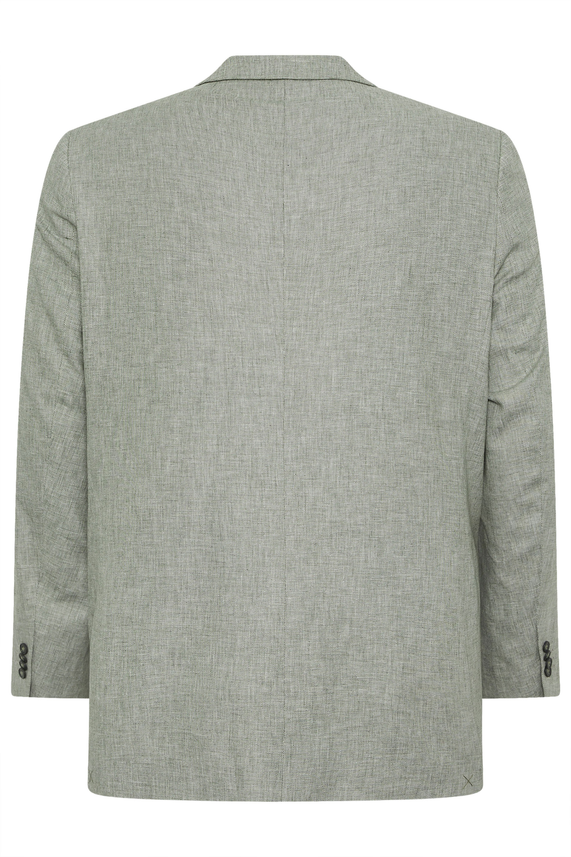 BadRhino Tailoring Big & Tall Green Linen Blazer | BadRhino 7