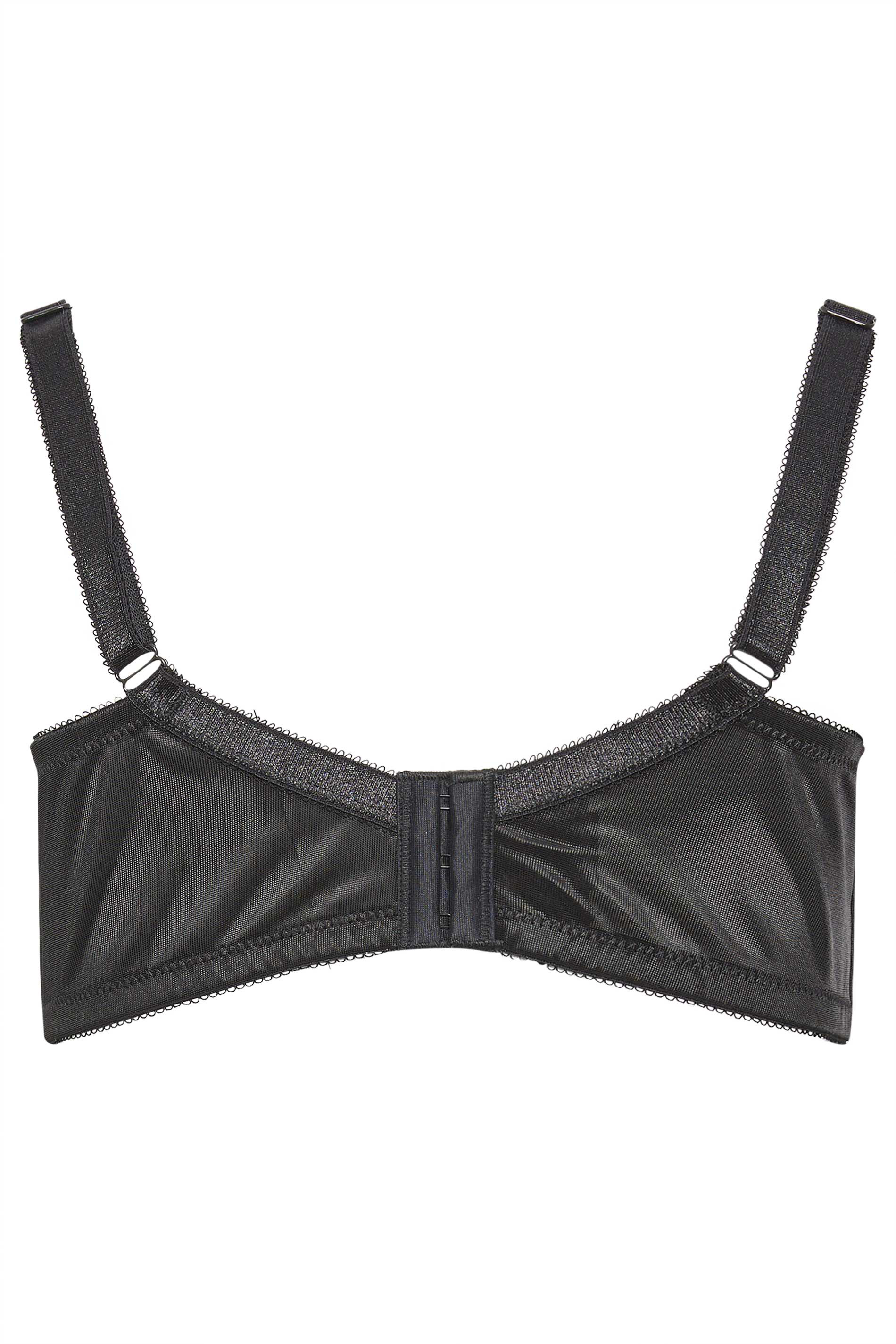 M&Co Black Lace Trim Non Wired Bra | M&Co  7