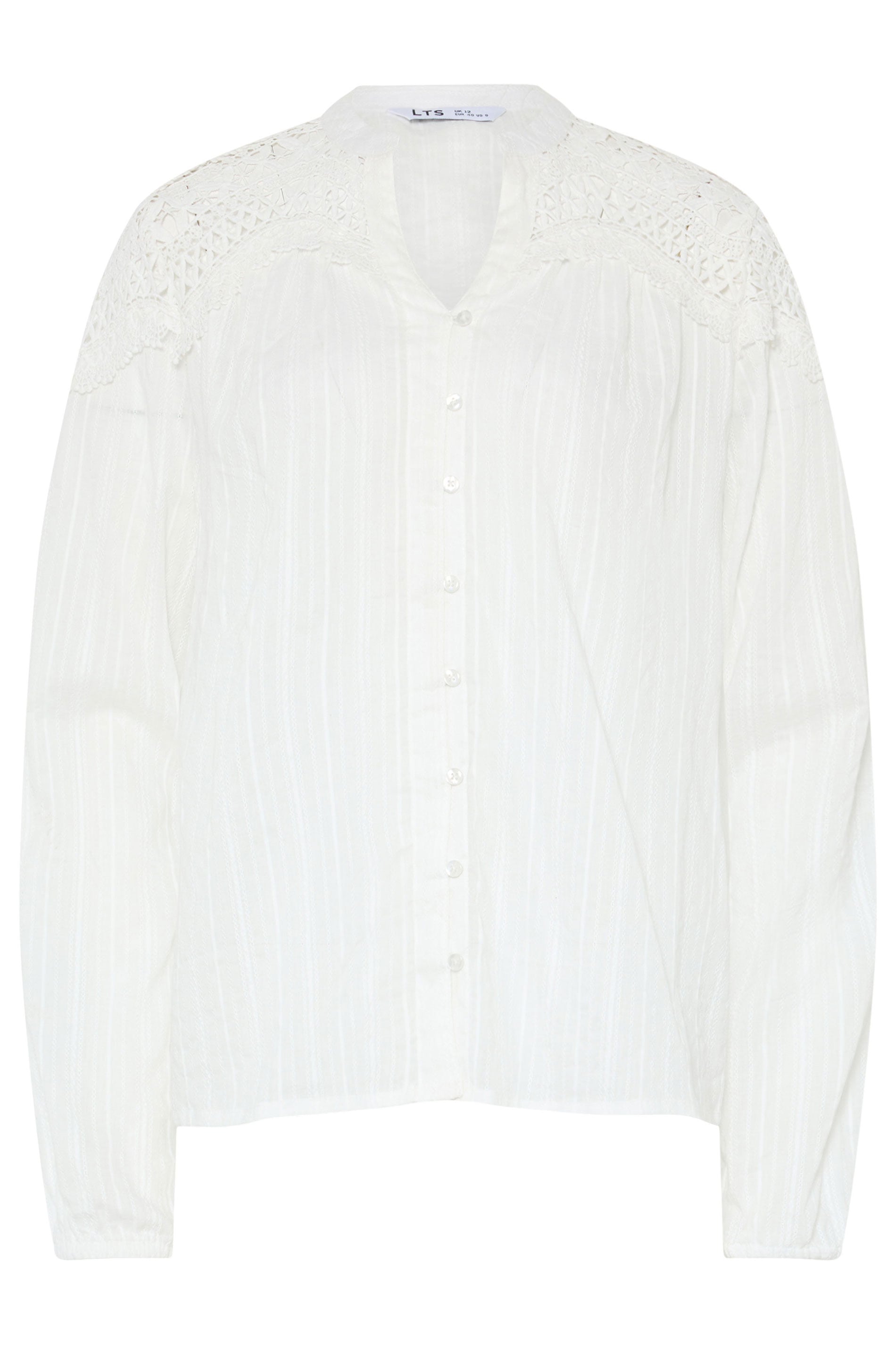 LTS Tall Women's White Lace Shirt | Long Tall Sally 5