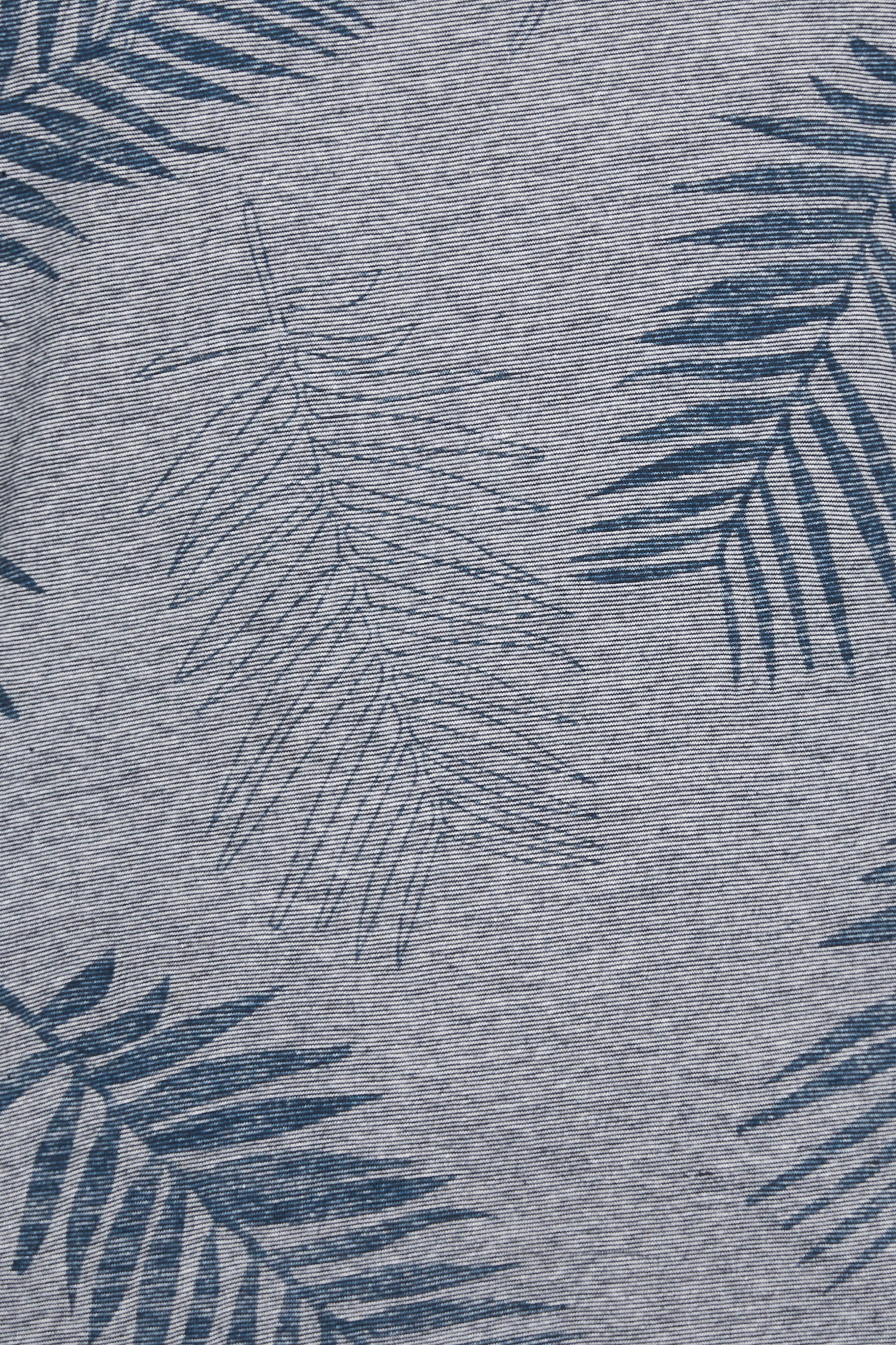 BadRhino Big & Tall Blue Leaf Print T-Shirt | BadRhino 3