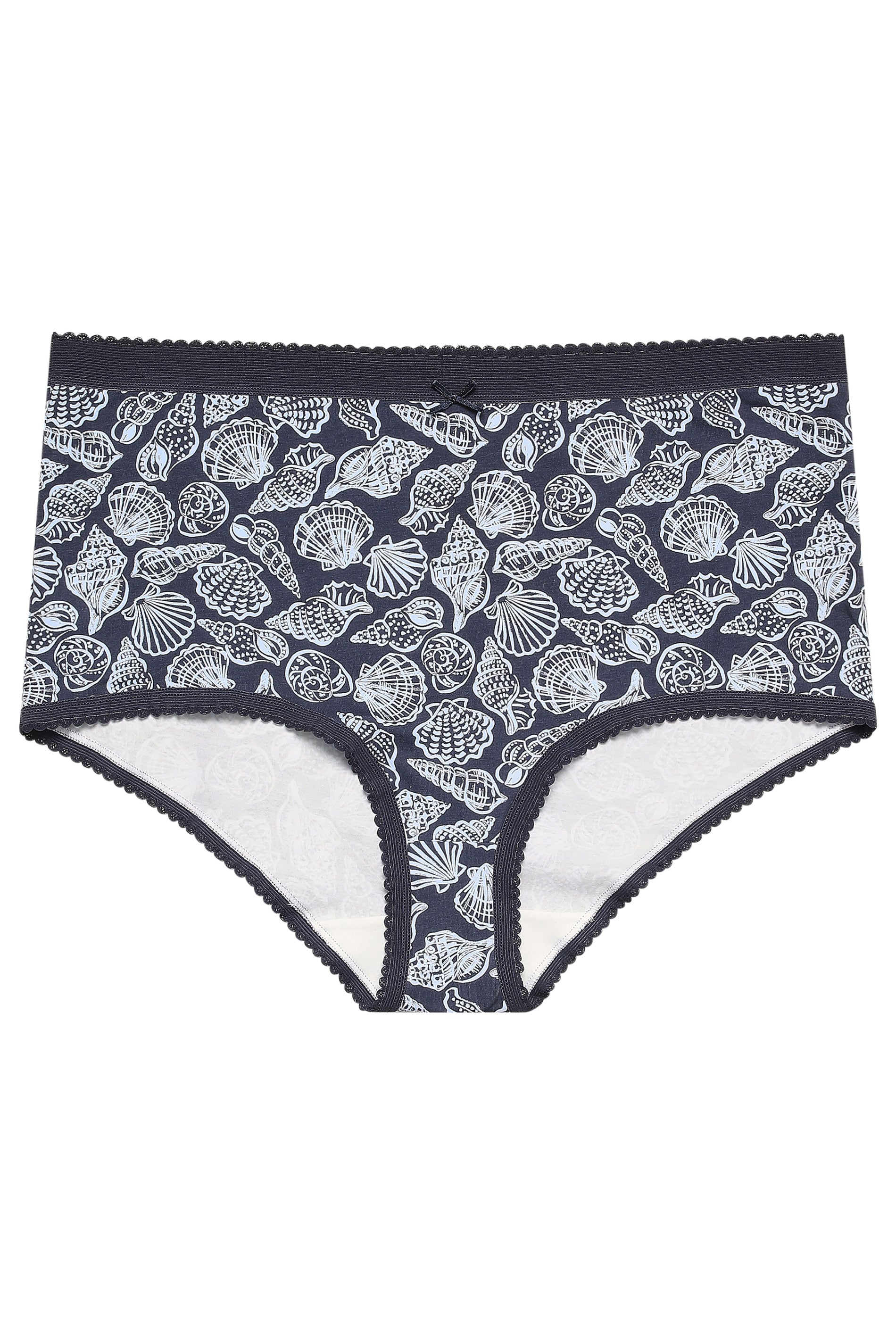 YOURSET 5 PACK Plus Size Blue Seaside Full Briefs | Yours Clothing 10