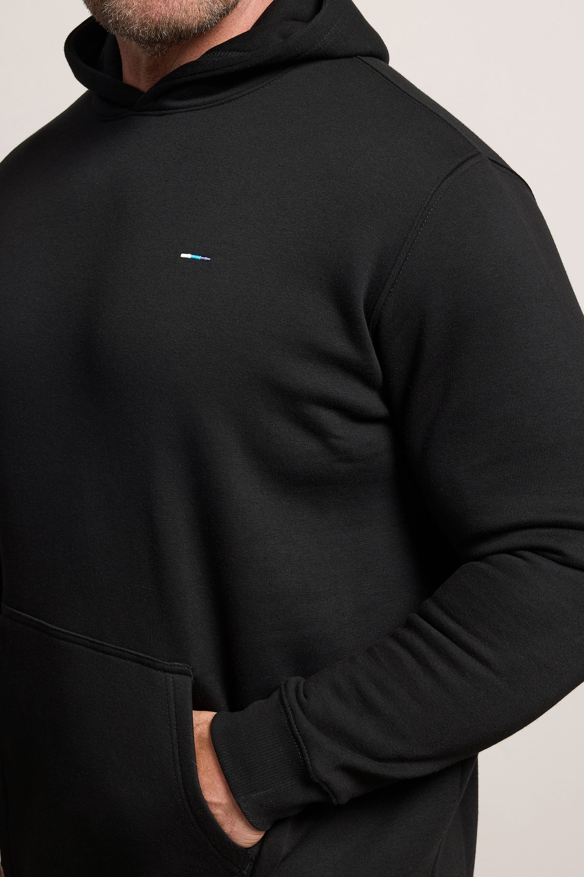 BadRhino Big & Tall Black Front Pocket Hoodie | BadRhino 5