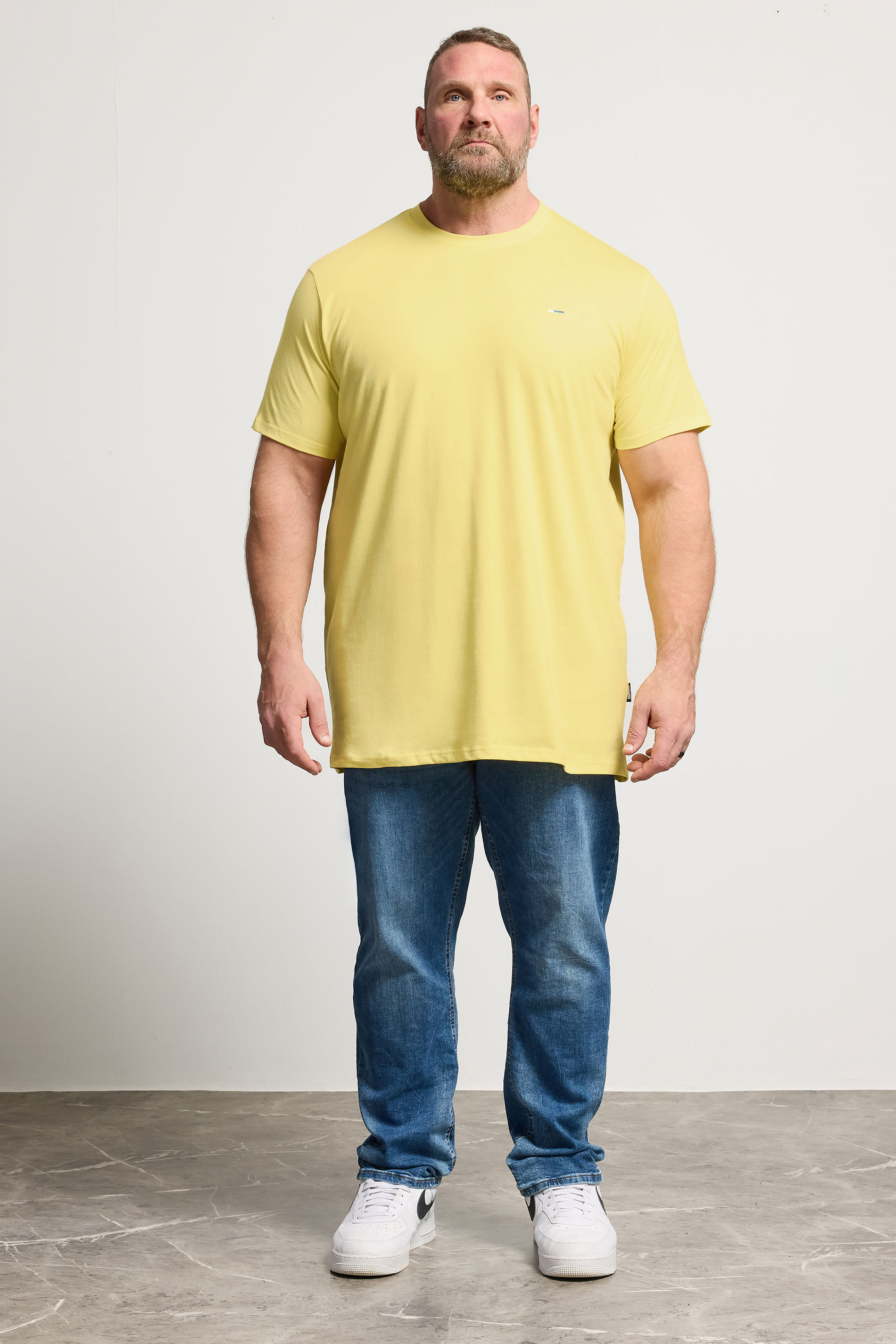 BadRhino Big & Tall Popcorn Yellow Extra Long Core T-Shirt | BadRhino 1