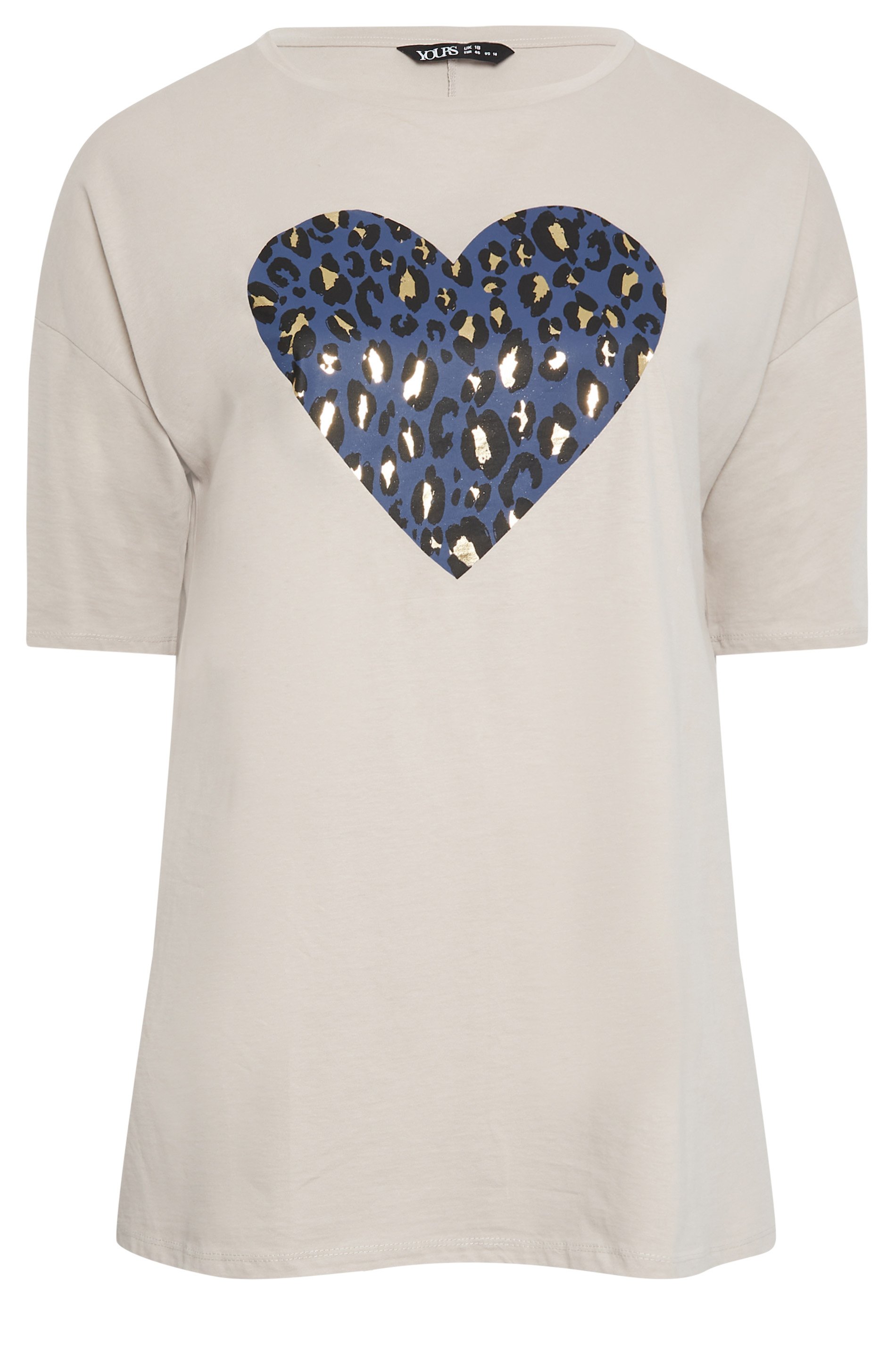 Love Moschino leopard heart sweatshirt in white