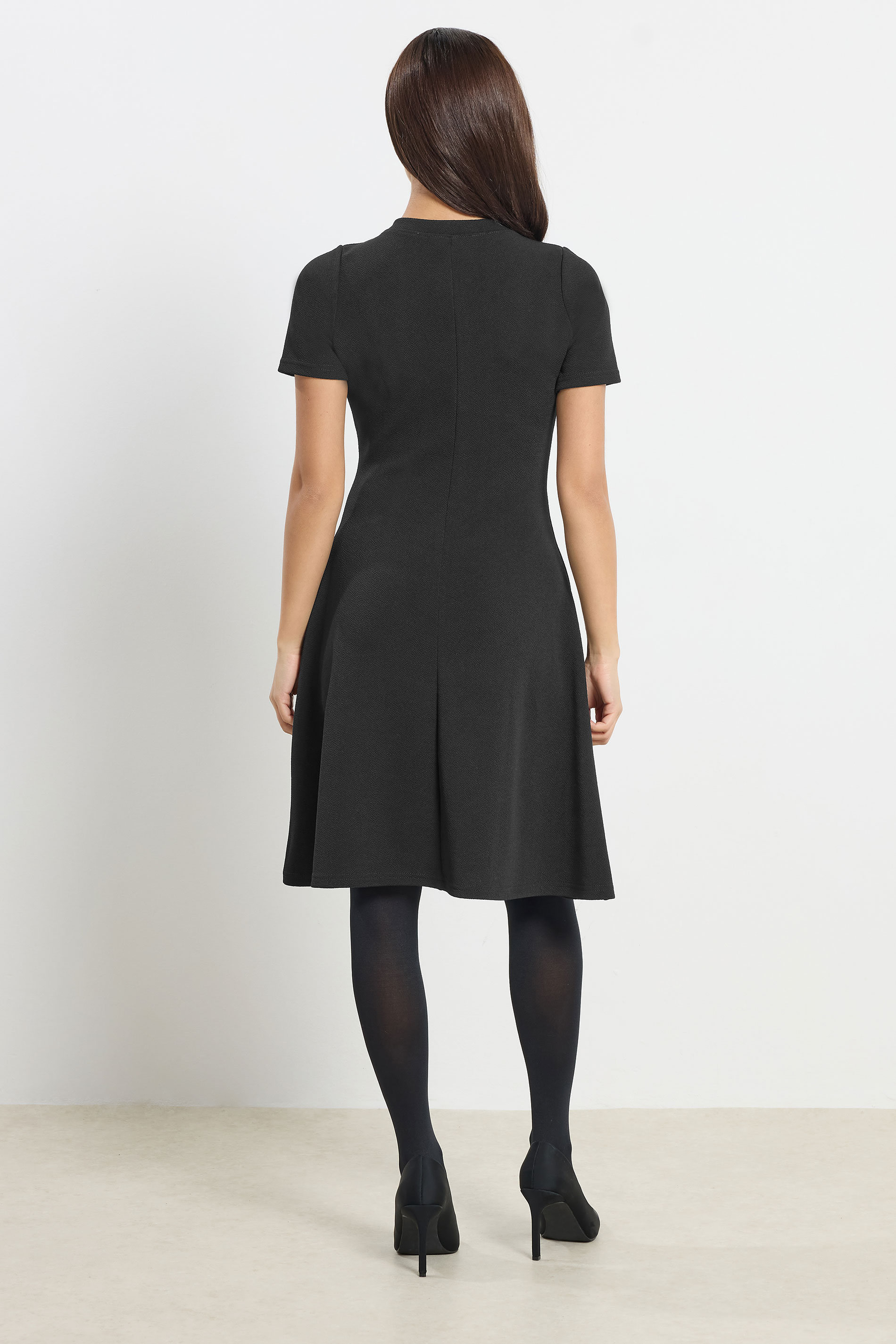 PixieGirl Petite Women's Black Textured Mini Dress | PixieGirl 2