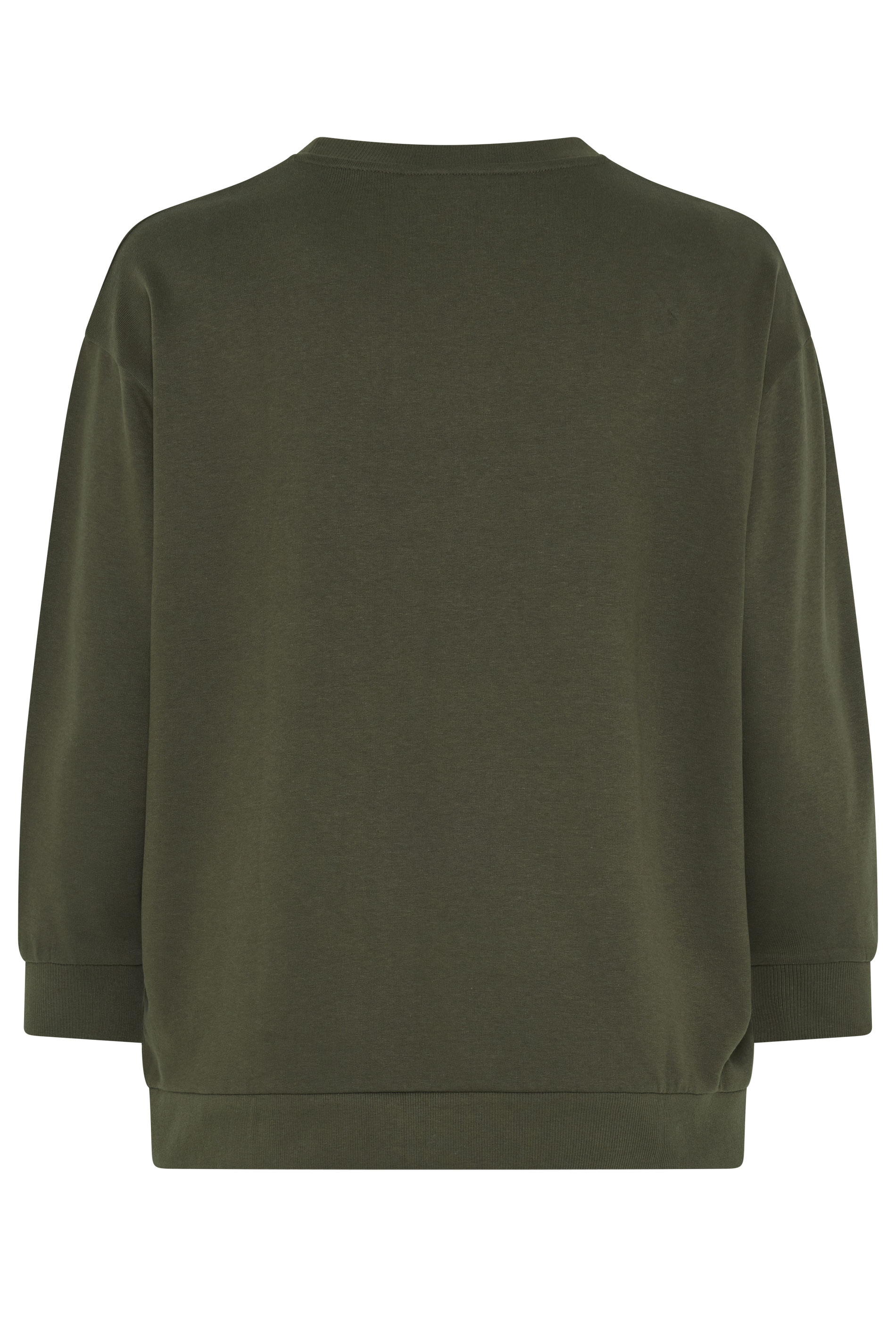 YOURS Plus Size Khaki Green Crew Neck Sweatshirt | Yours Clothing 6