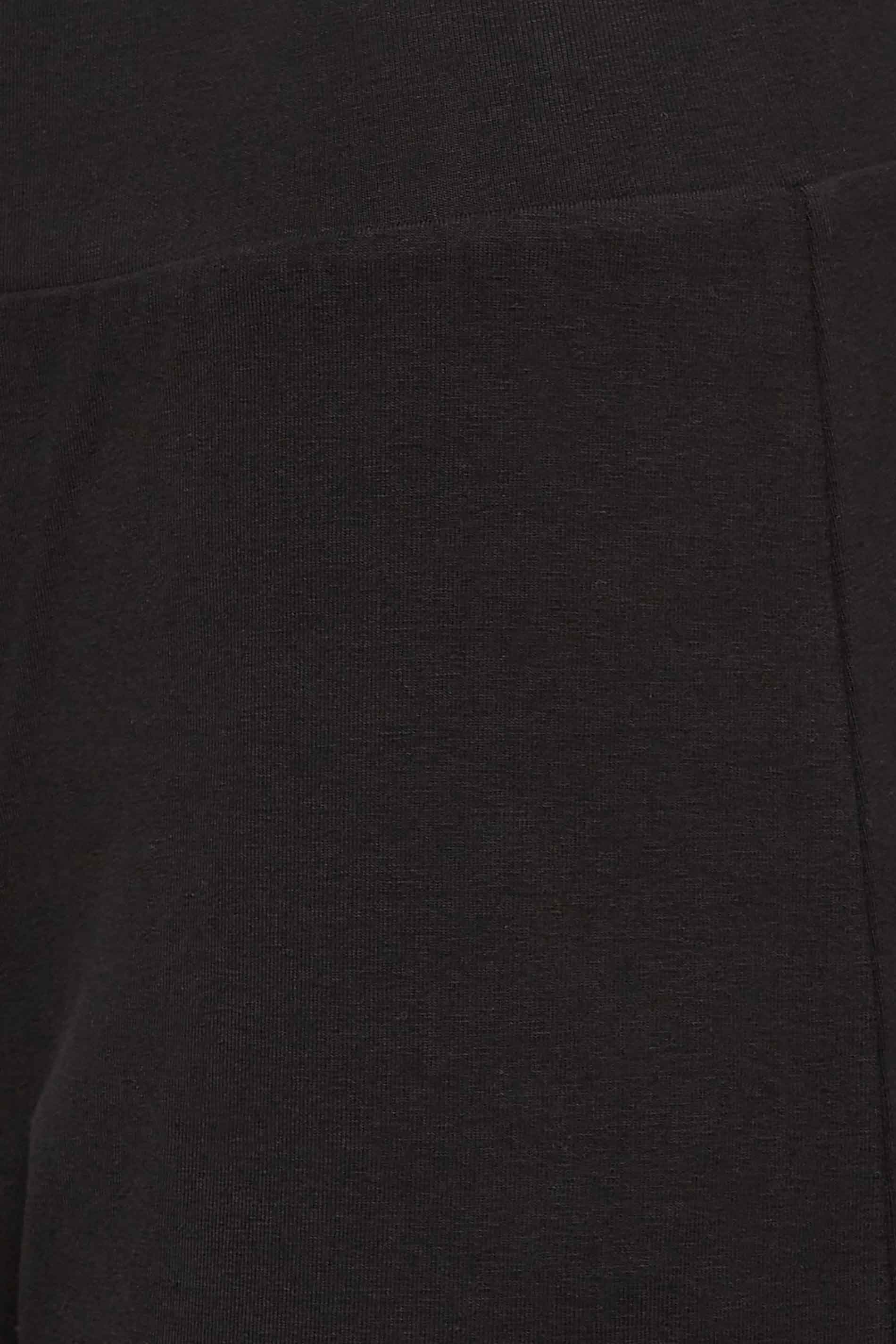 PixieGirl Petite Women's Black Cotton Wide Leg Yoga Pants | PixieGirl  5