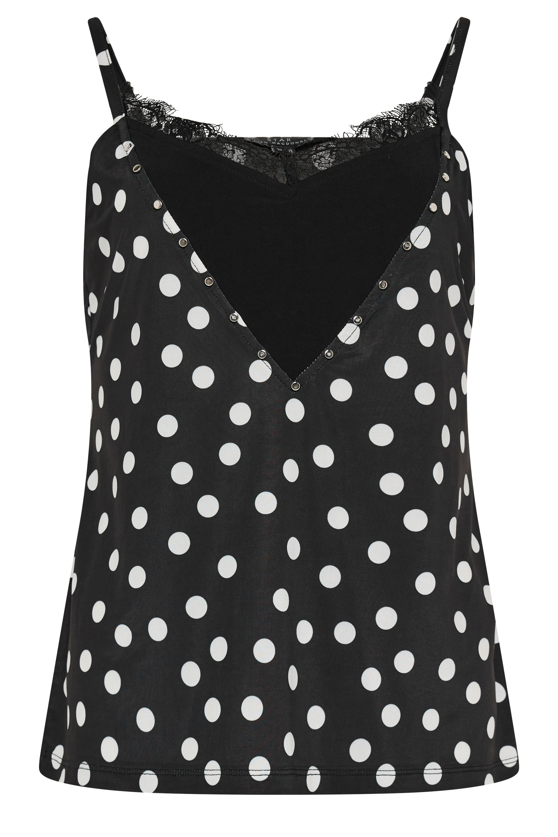 STAR Black Polka Dot Print Cami Top | StarByJM 5
