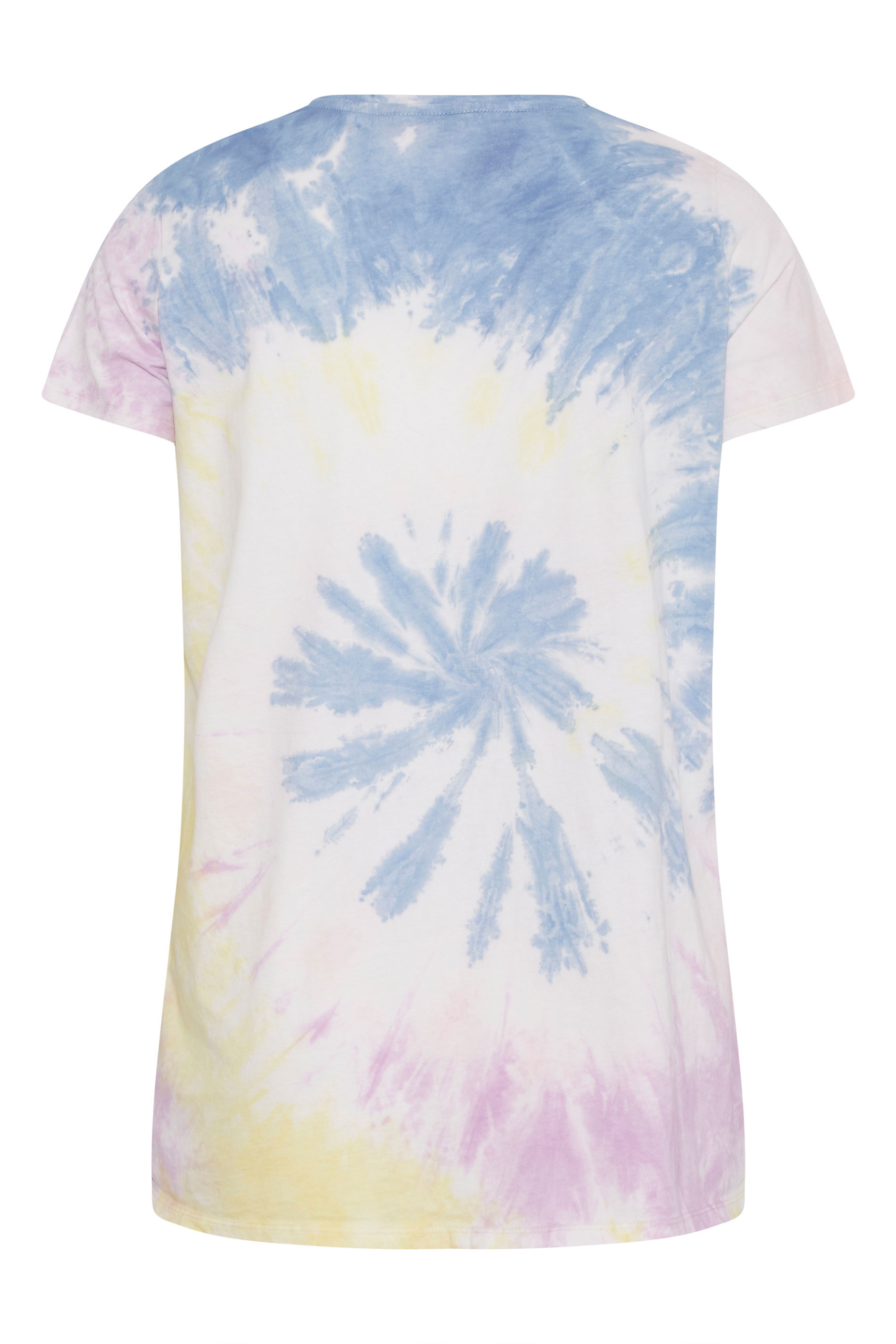 Grande taille  Tops Grande taille  Tops à Slogans | T-Shirt Blanc Tie & Dye 'Believe in Yourself' - ZD98512