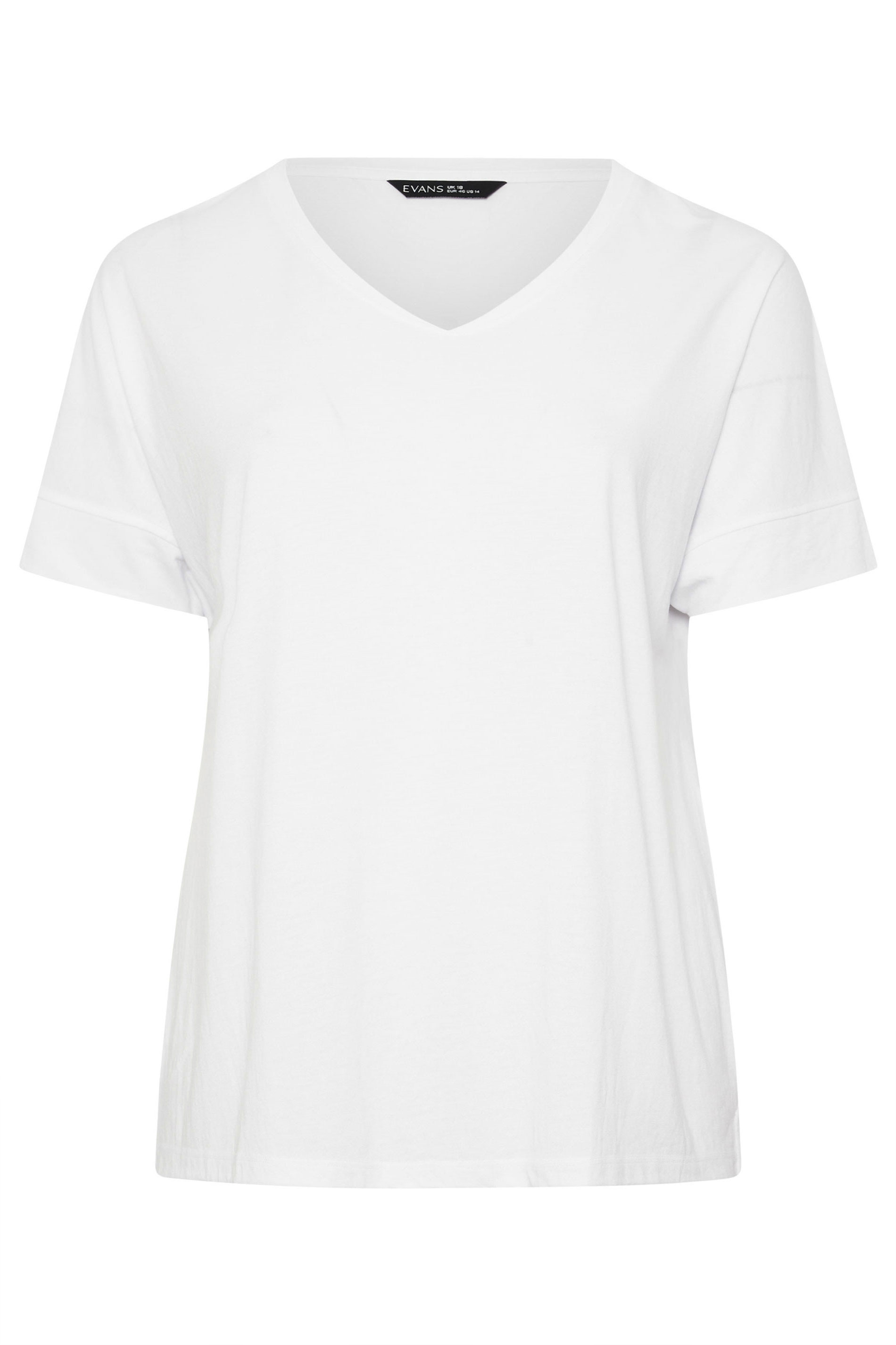 EVANS ESSENTIAL 3 Pack Navy & White T-Shirts | Evans 7