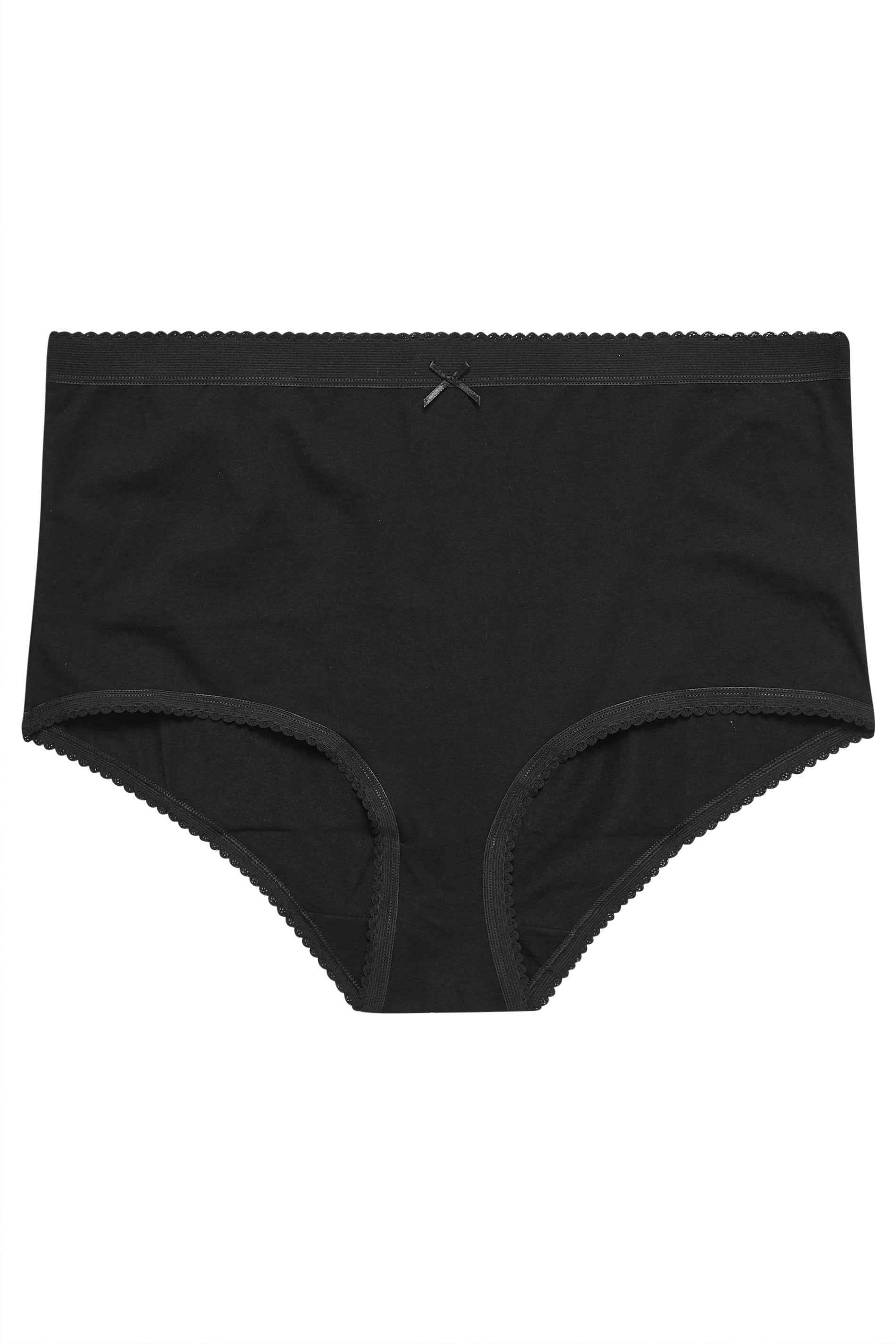 YOURSET 5 PACK Plus Size Pink & Grey Heart Full Briefs | Yours Clothing 10