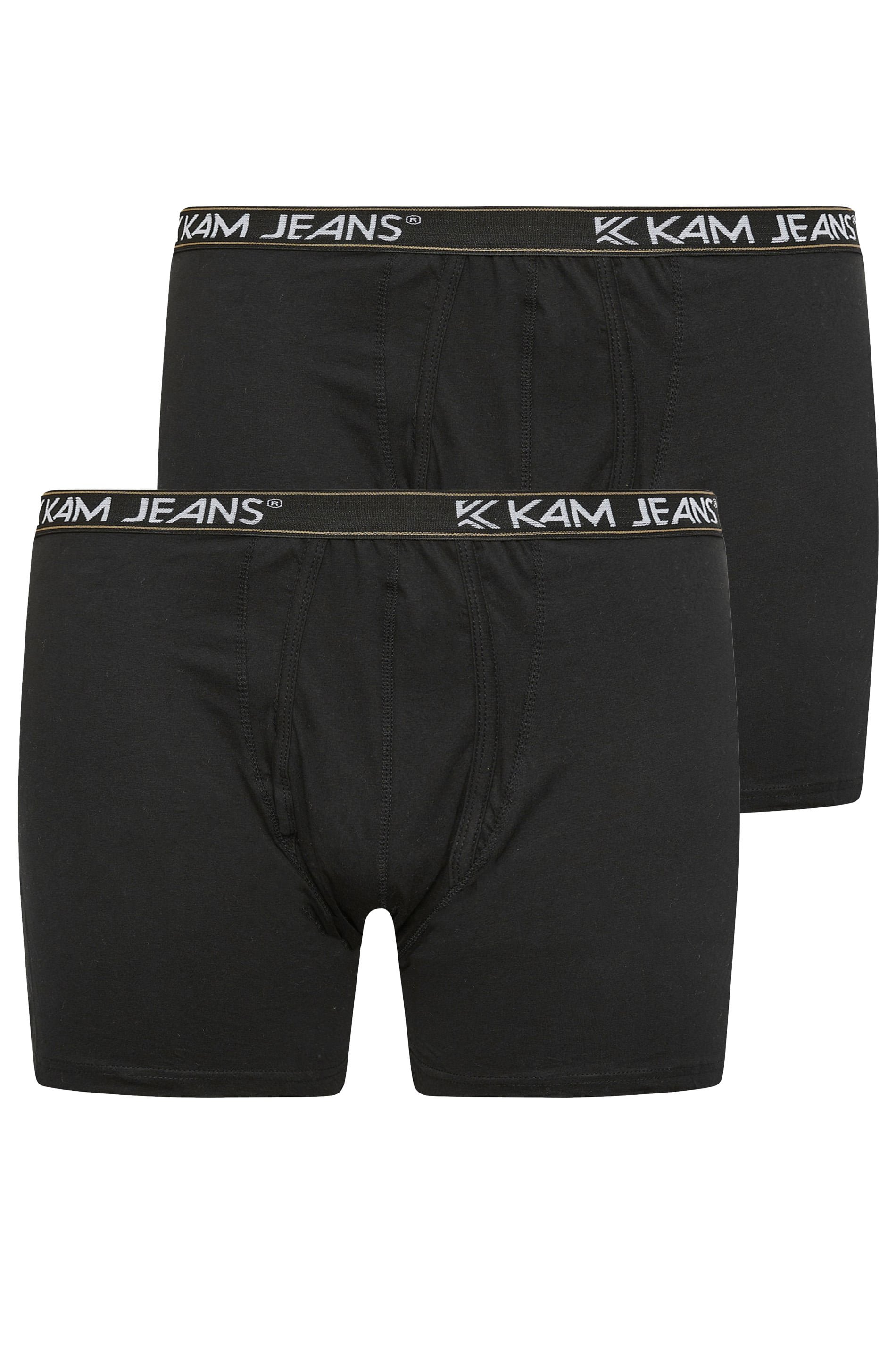 KAM 2 PACK Black Jersey Boxers | BadRhino 3