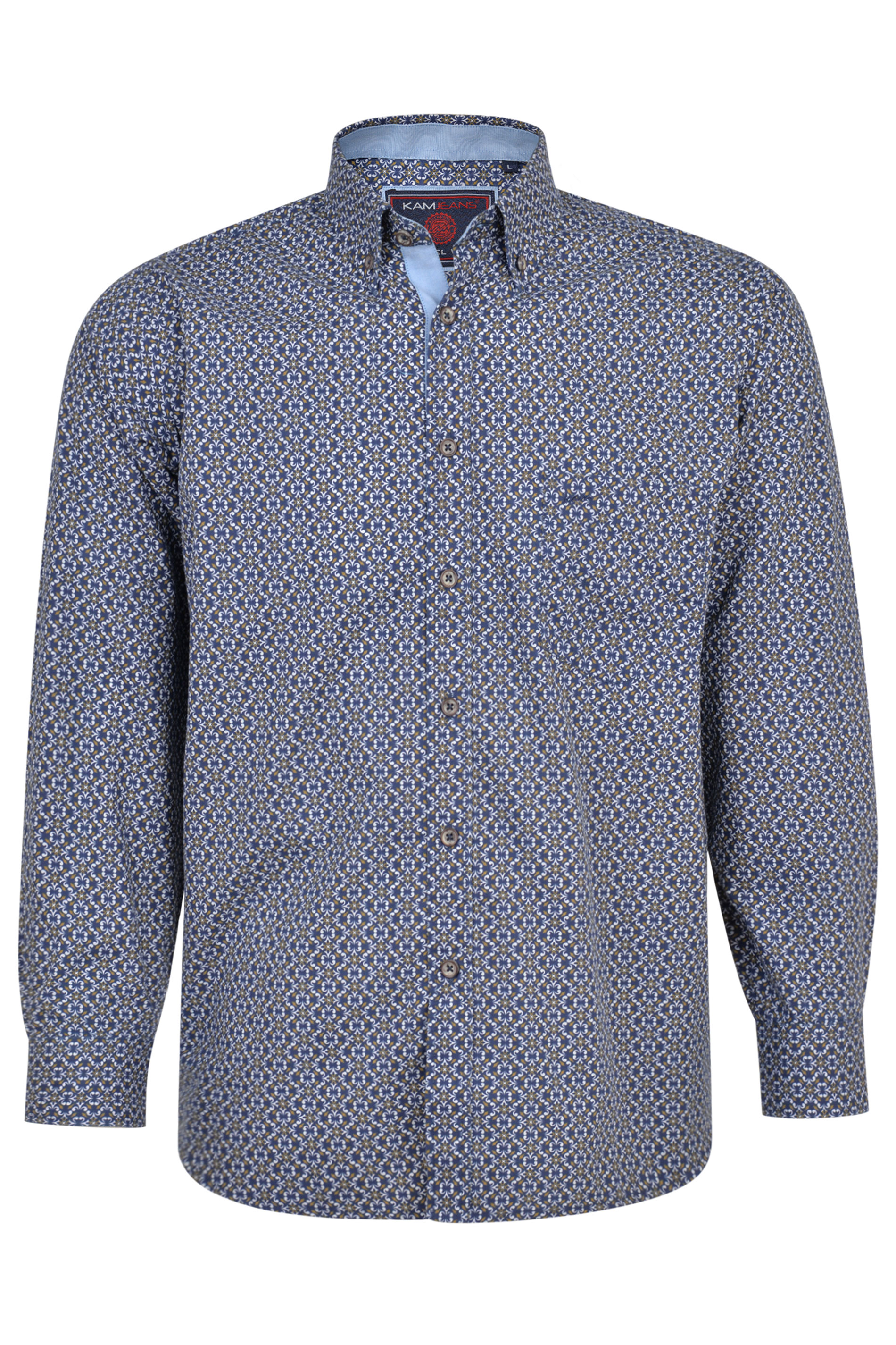 KAM Navy Paisley Shirt | BadRhino