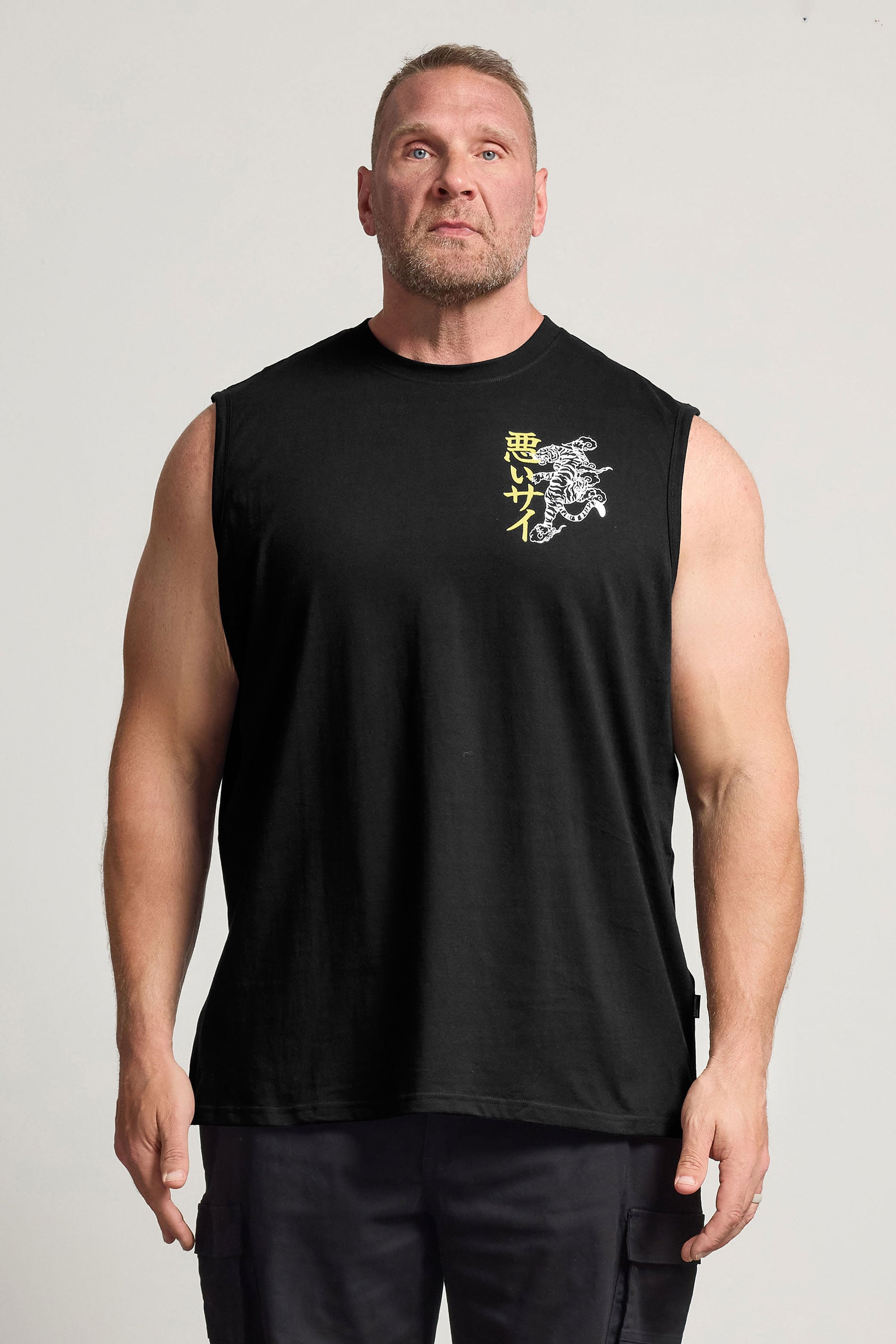 BadRhino Big & Tall Black Tiger Graphic Muscle Vest | BadRhino 3