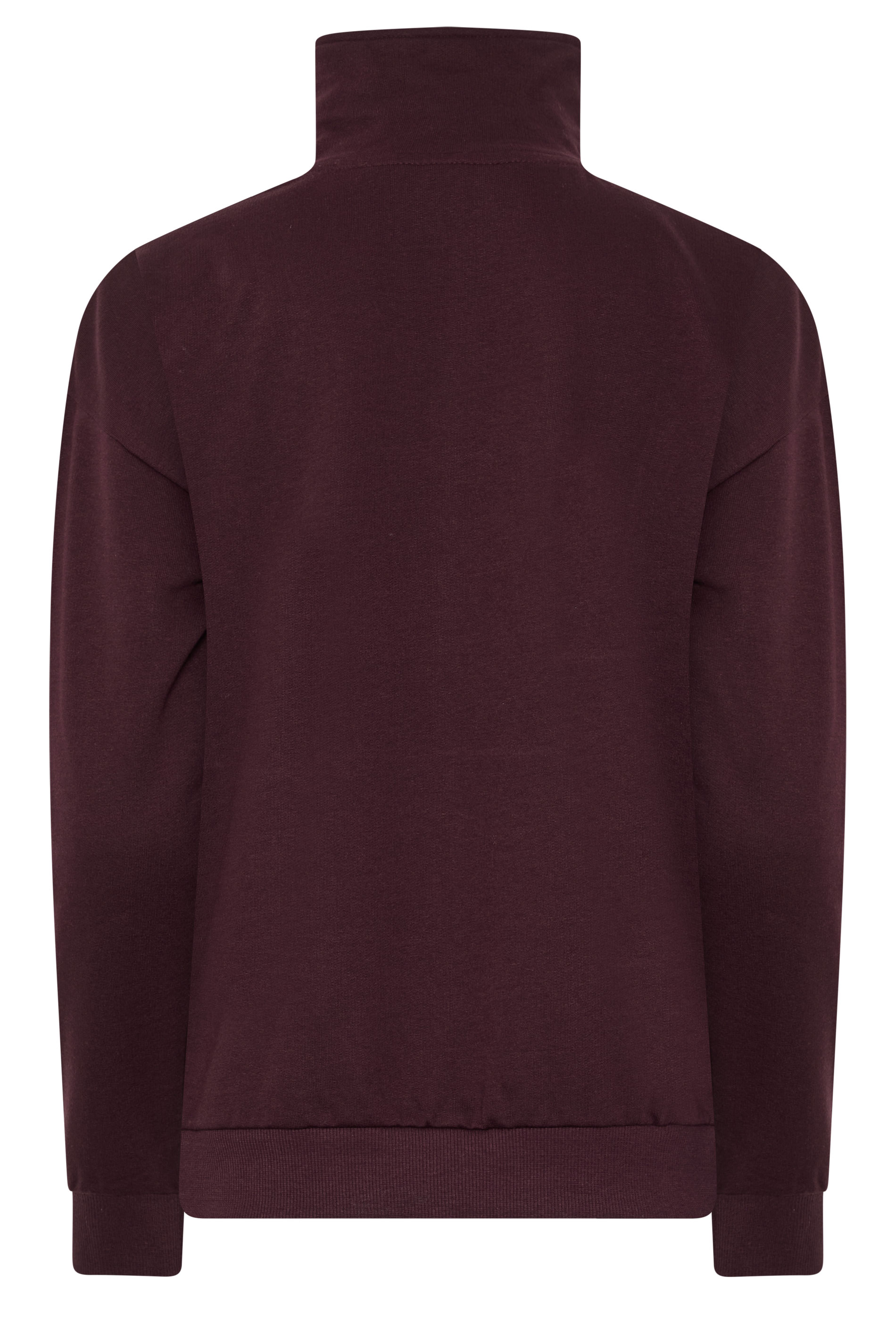PixieGirl Petite Women's Dark Red Embroidered '22' Slogan Funnel Neck Sweatshirt | PixieGirl  2
