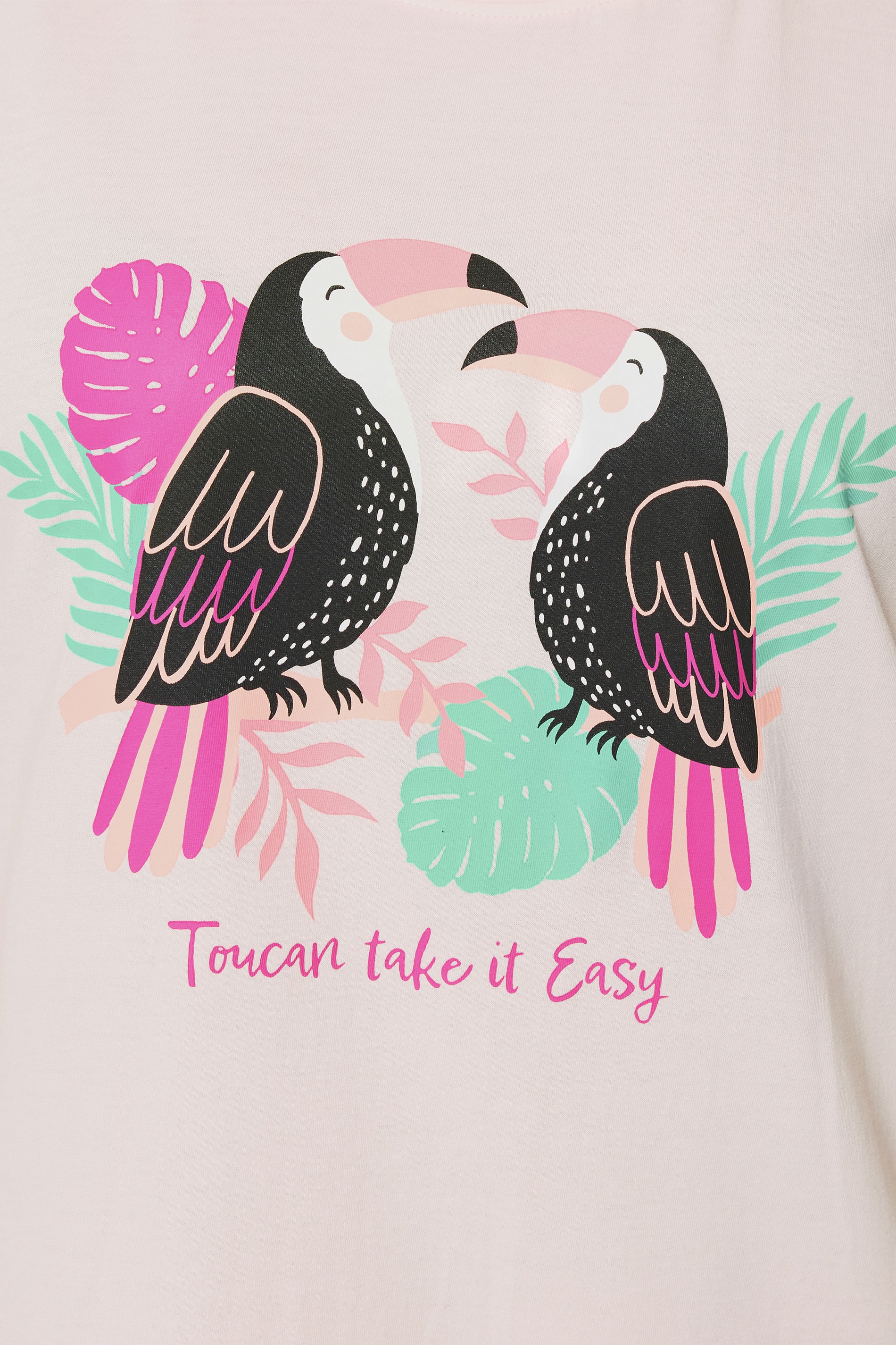 YOURS Plus Size Pink 'Toucan Take It Easy' Nightdress | Yours Clothing 4
