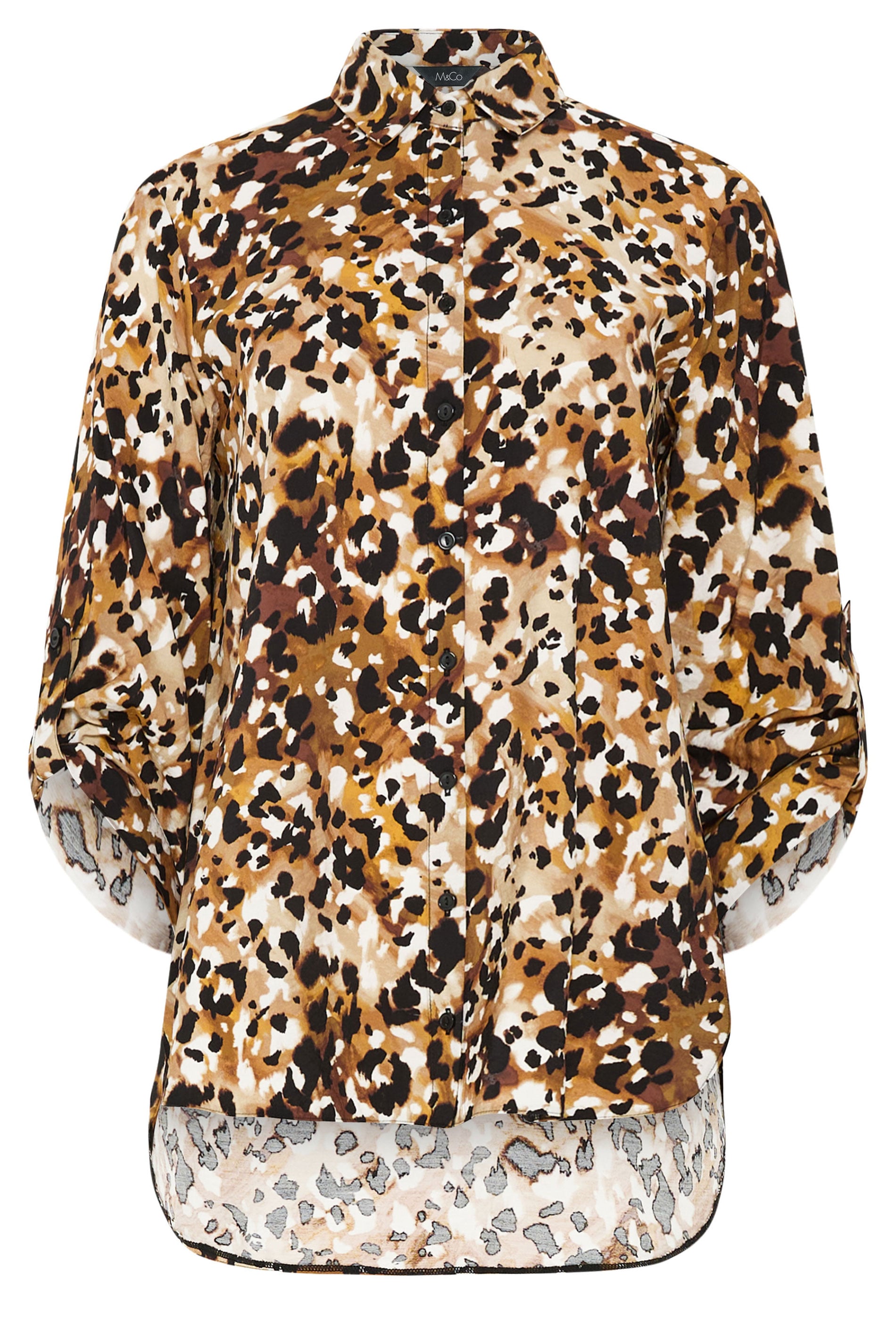 M&Co Brown Animal Print Shirt | M&Co 5