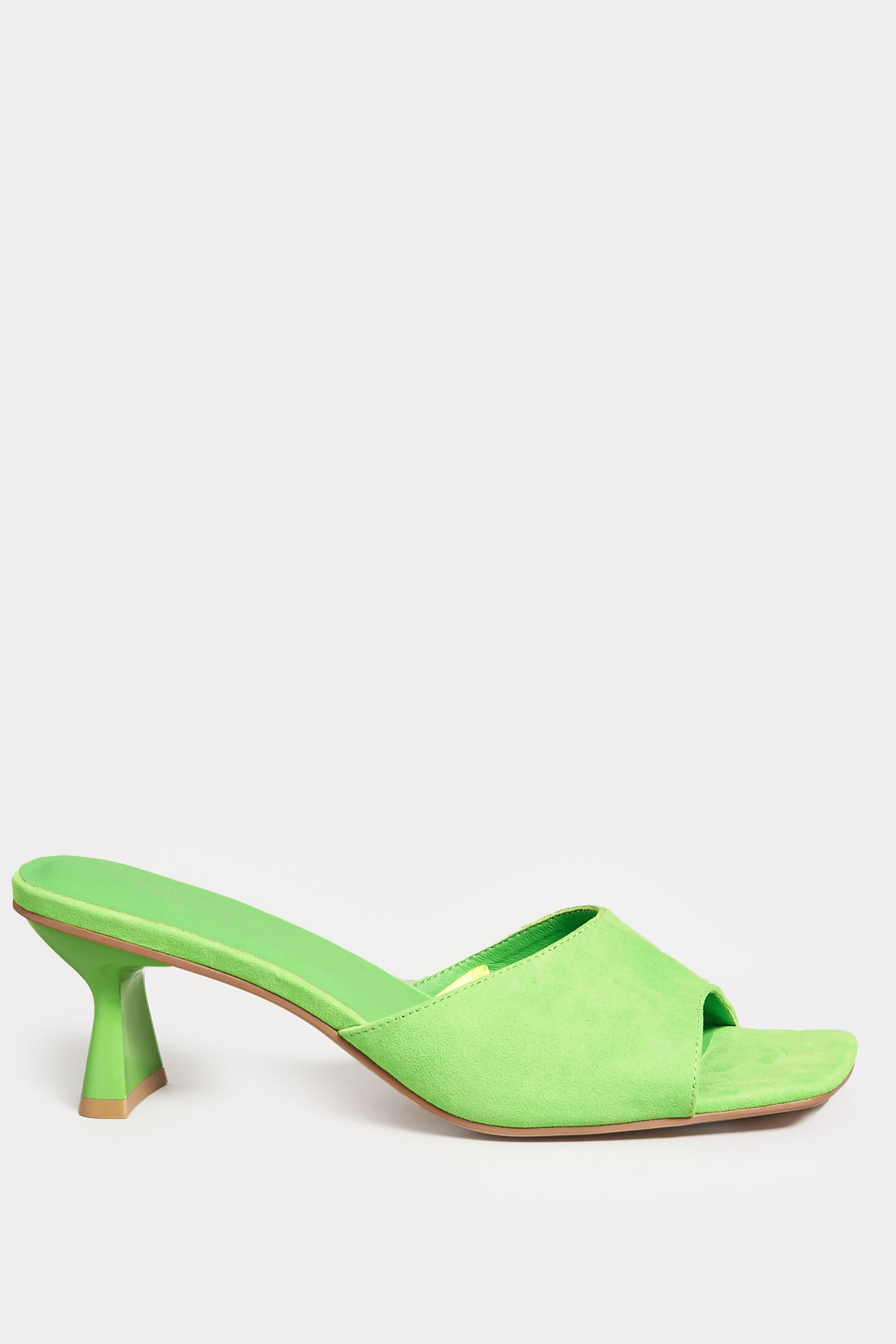 LIMITED COLLECTION Green Kitten Heel Mule In Wide E Fit & Extra Wide EEE Fit | Yours Clothing 3