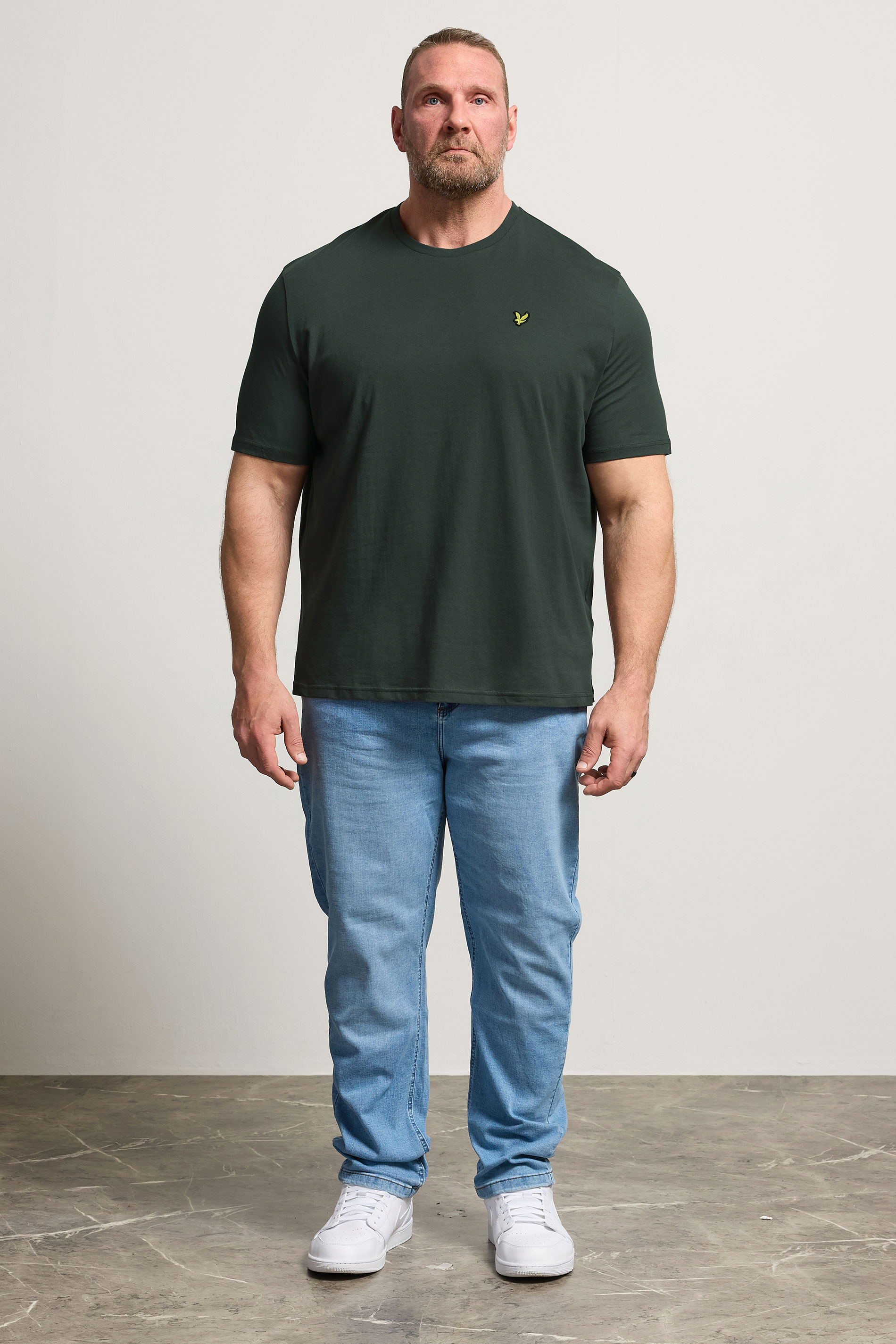 LYLE & SCOTT Big & Tall Gunmetal Grey Core T-Shirt | BadRhino 1