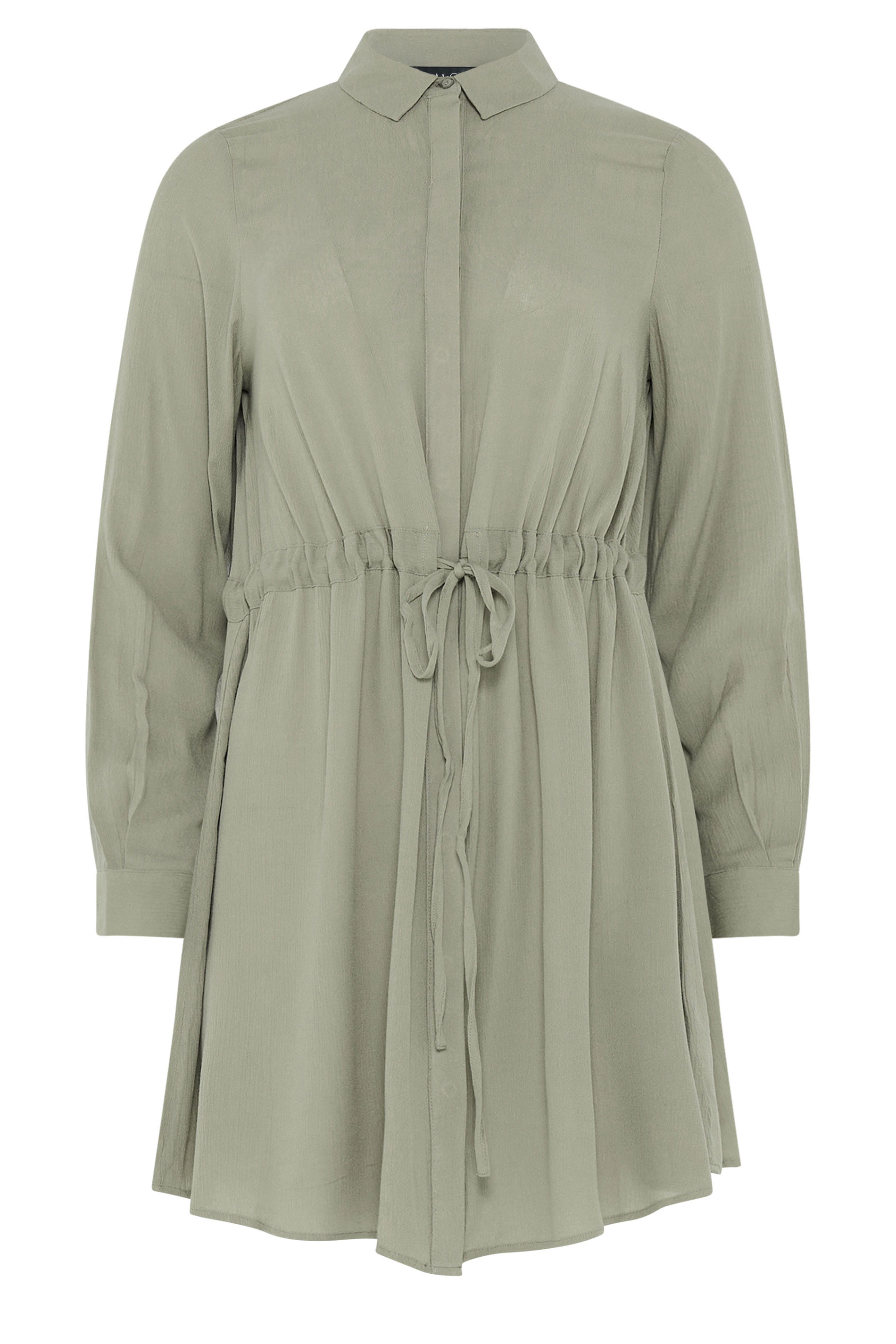 M&Co Khaki Green Tunic Shirt Dress | M&Co 5