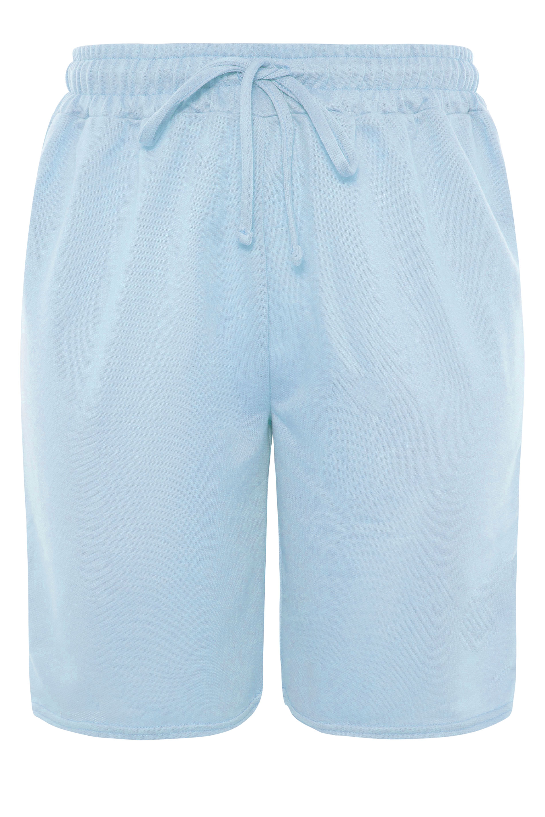 Plus Size Blue Jersey Jogger Shorts | Yours Clothing