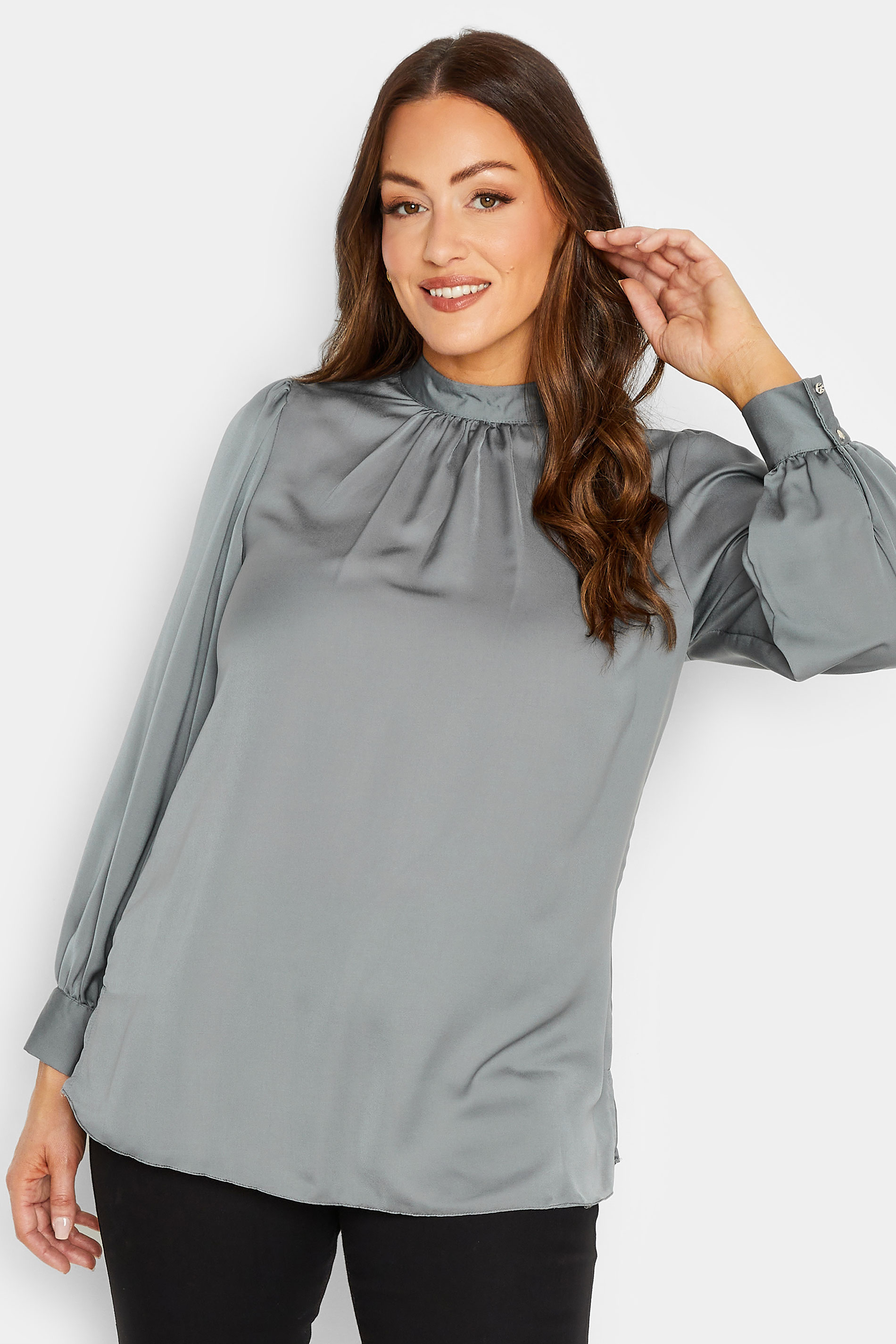 MER BLOUSE (LIGHT GREY)