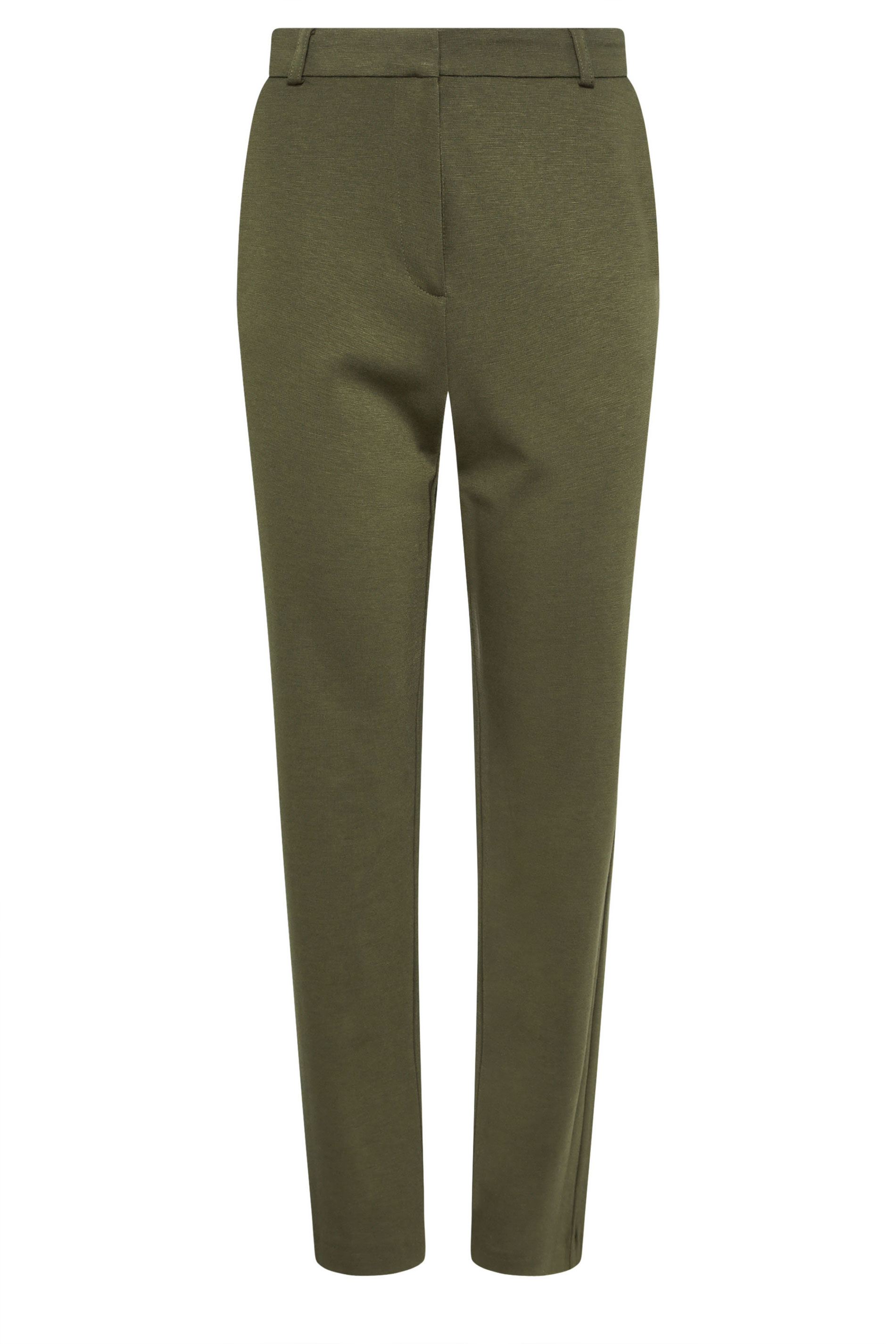 M&Co Khaki Green Ponte Tailored Trousers | M&Co 5